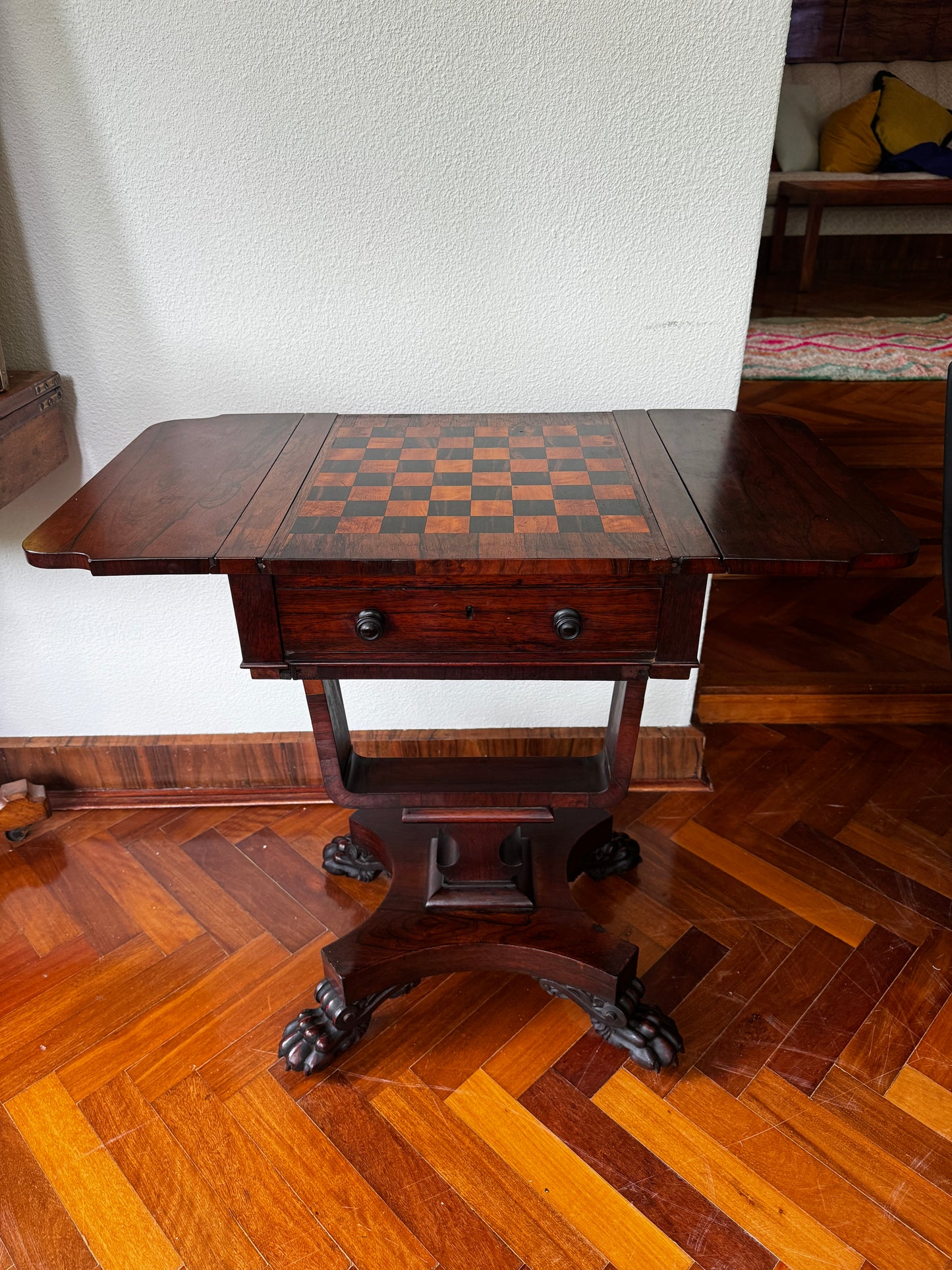 1840s Rosewood Games Table