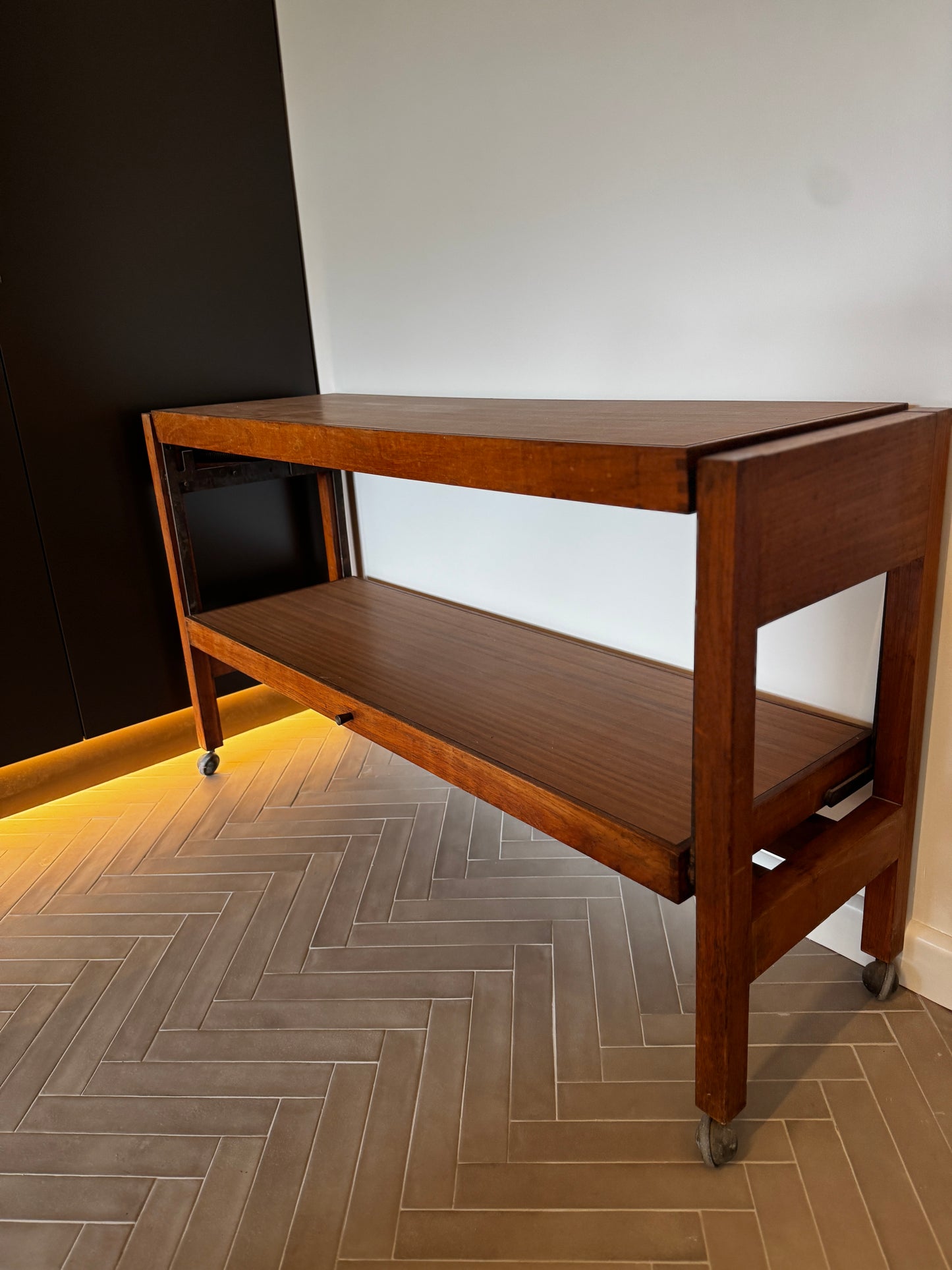 Mid-Century Metamorphic Table / Sideboard on Castors