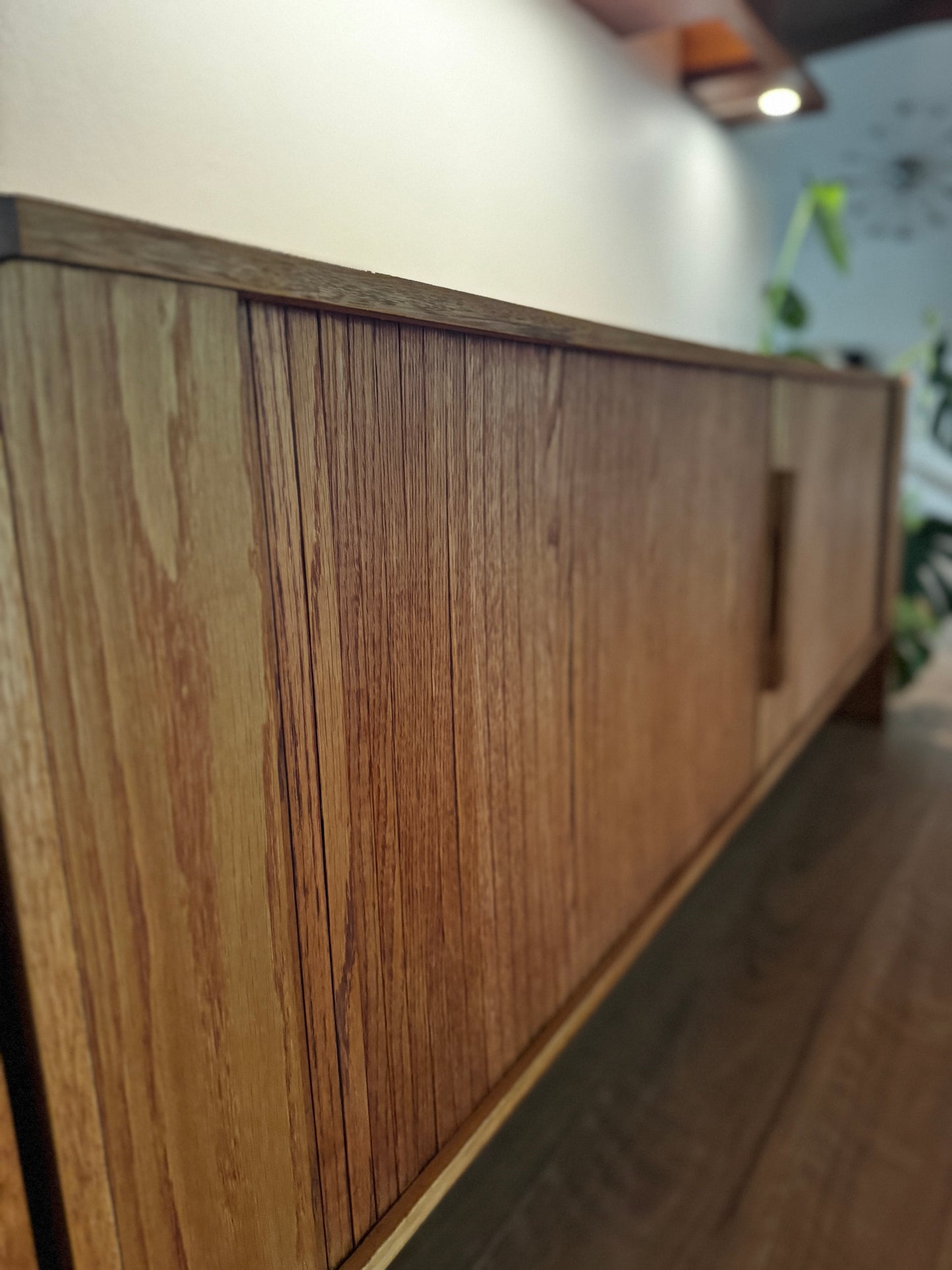 Dyrlund Oak Tambour Sideboard – Denmark, c.1960s