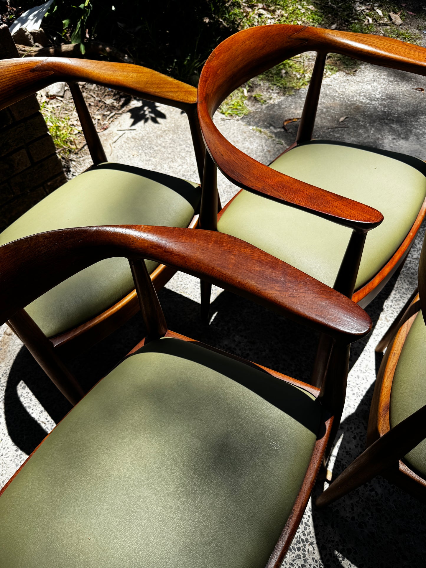 Set of 4 Danish Deluxe “Denmark” Dining Chairs – Australian Made, c.1960s