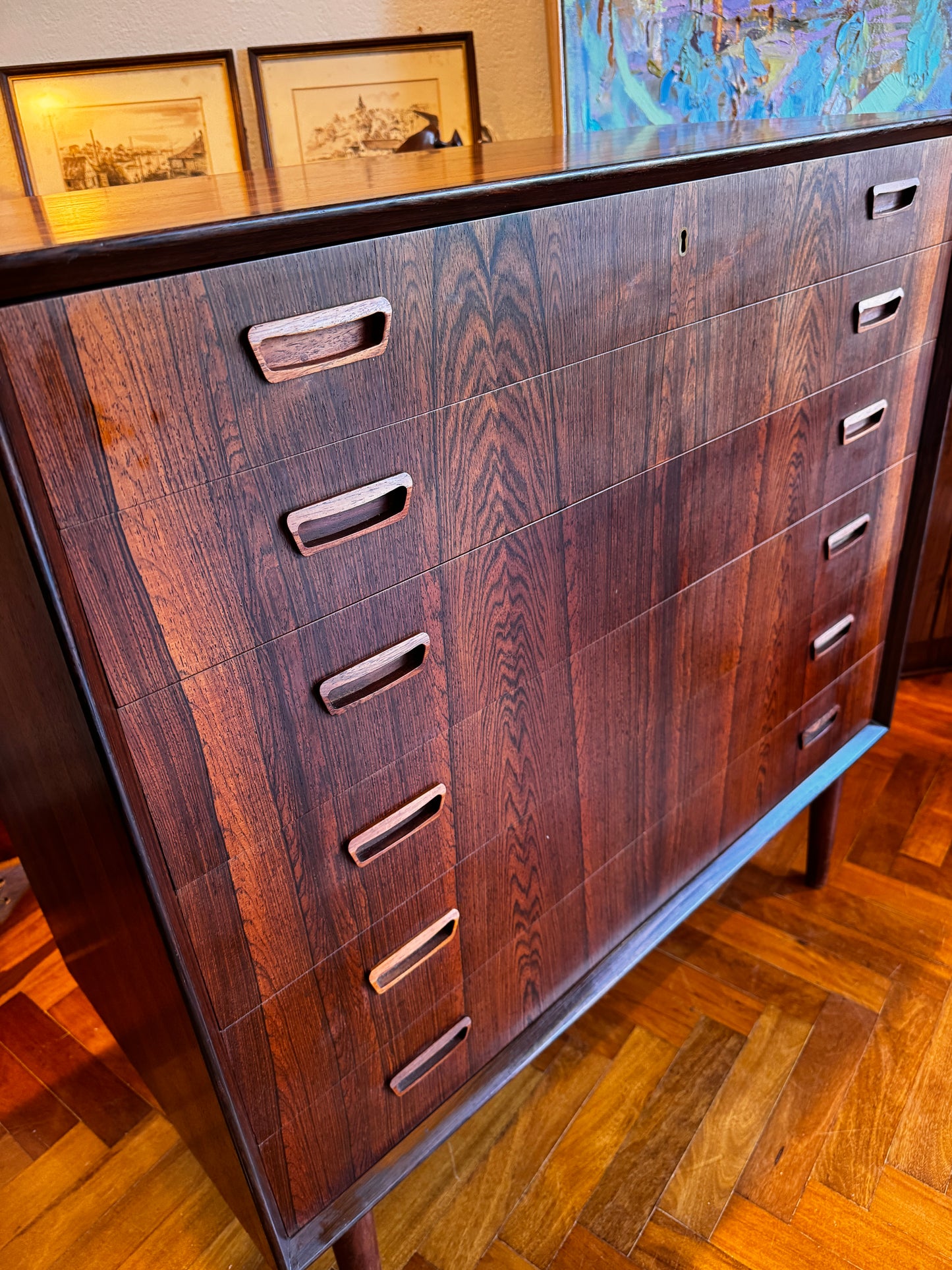 Johanne Sorth Brazilian Rosewood Tallboy / Chest of Drawers