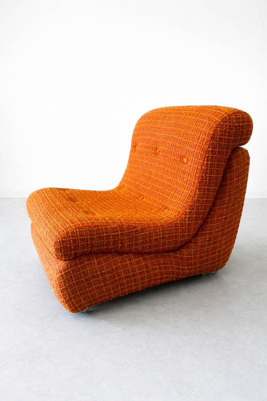 Sculptural 1970s Lounge Chair