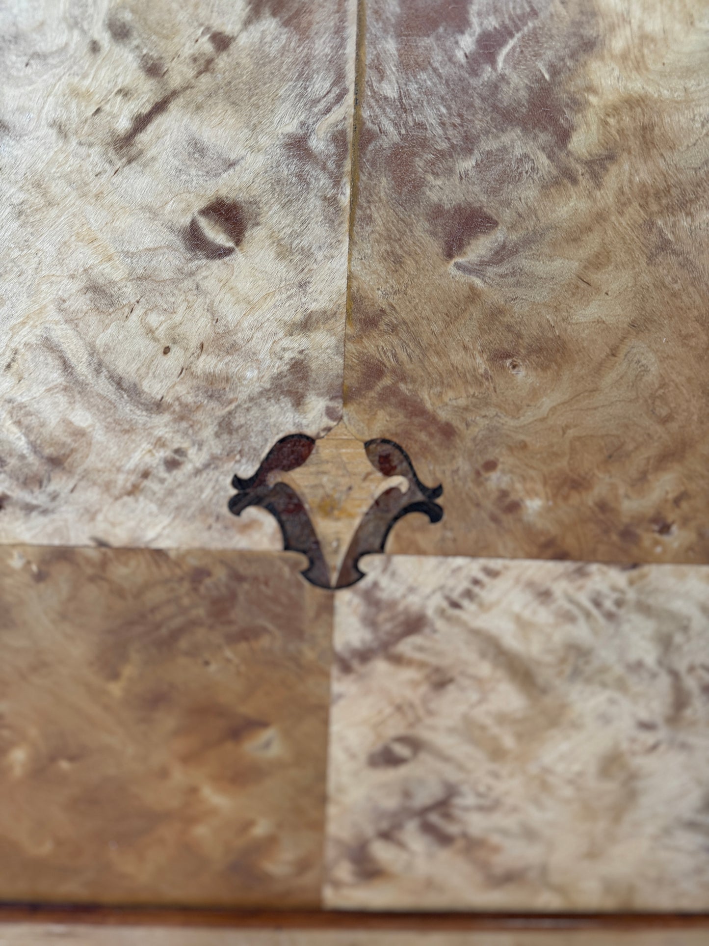 Swedish Grace Sideboard in Birch Burl, Attributed Carl Malmsten for Bodafors, c.1930