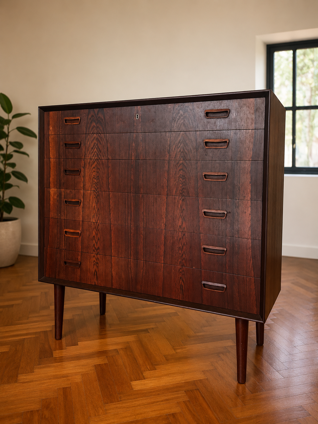 Johanne Sorth Brazilian Rosewood Tallboy / Chest of Drawers