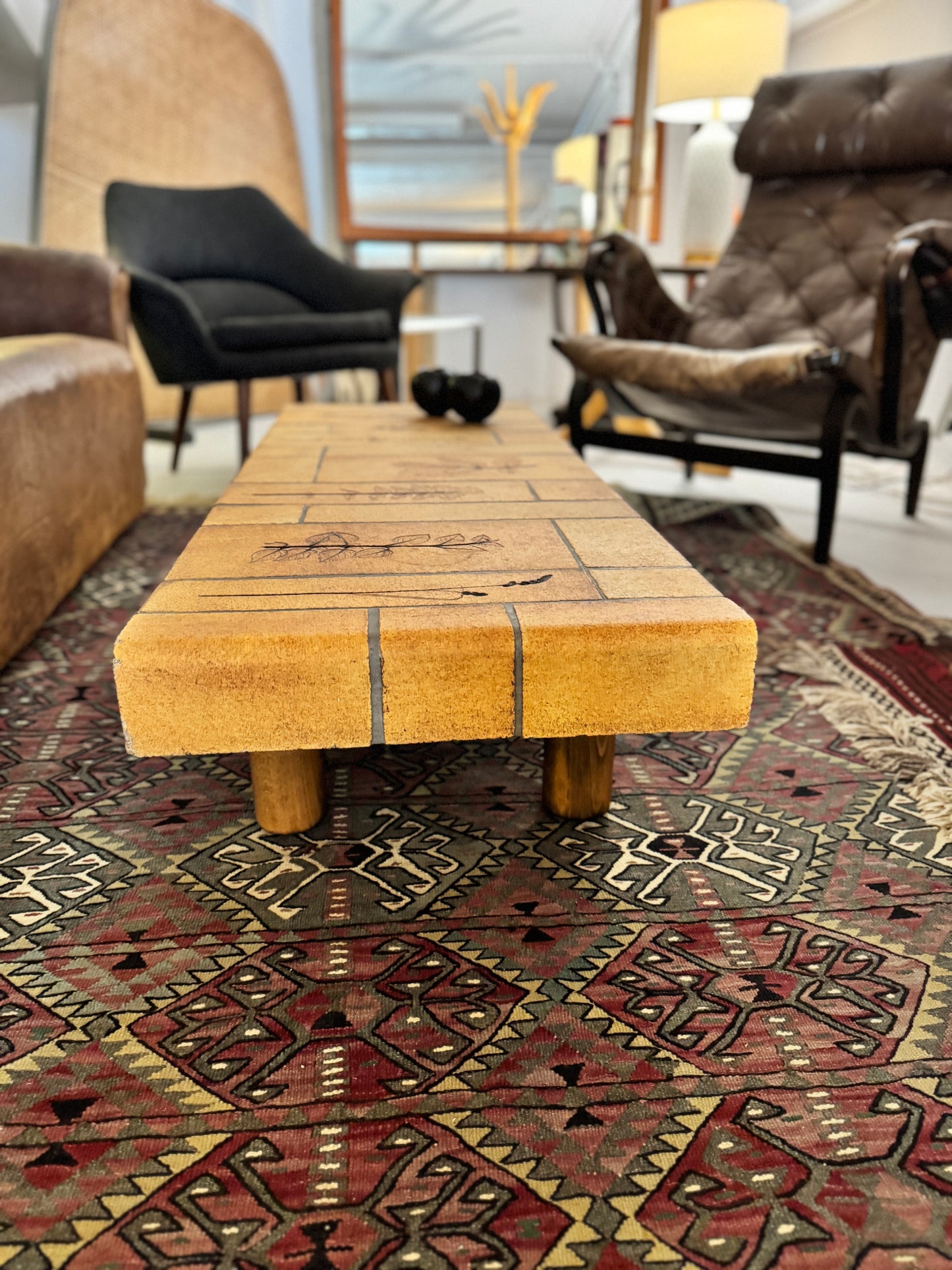 Roger Capron Low Coffee Table — Vallauris, France, c. 1960s–70s