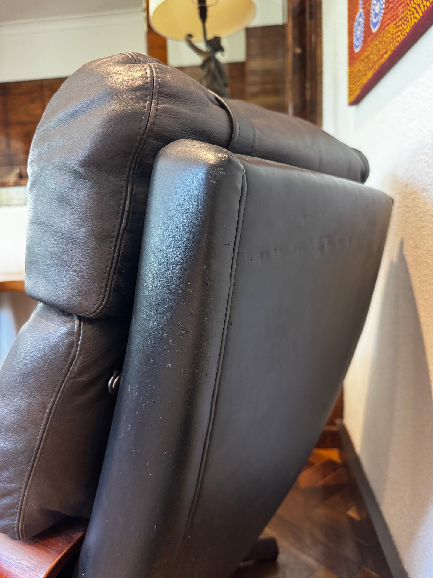 Pair of Early Tessa Lounge Chairs with Matching Footstool