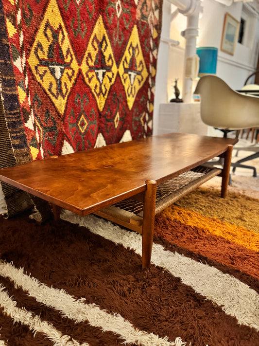 Rare Japanese Mid-Century Coffee Table by AFM Quality Furniture