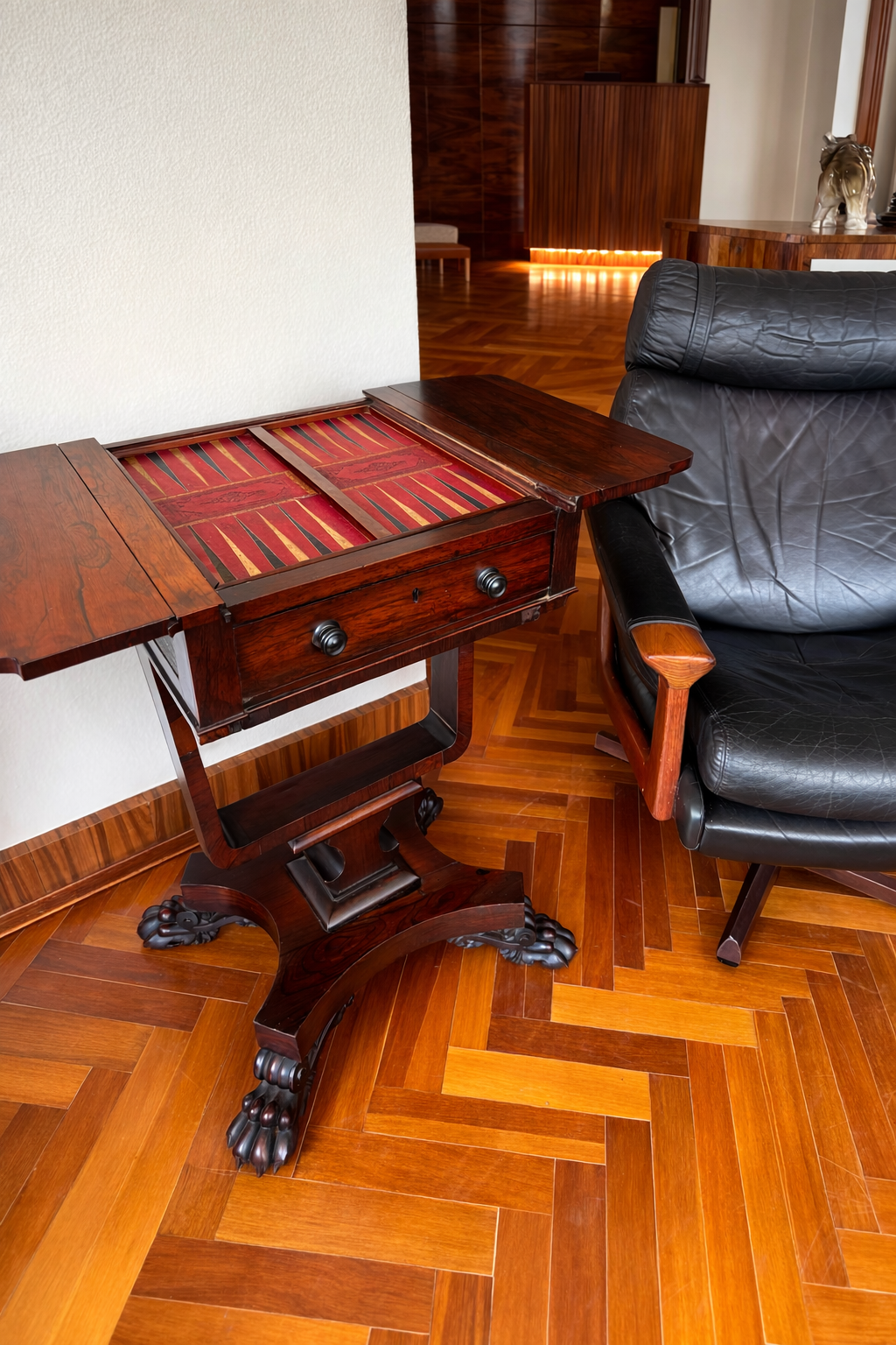 1840s Rosewood Games Table