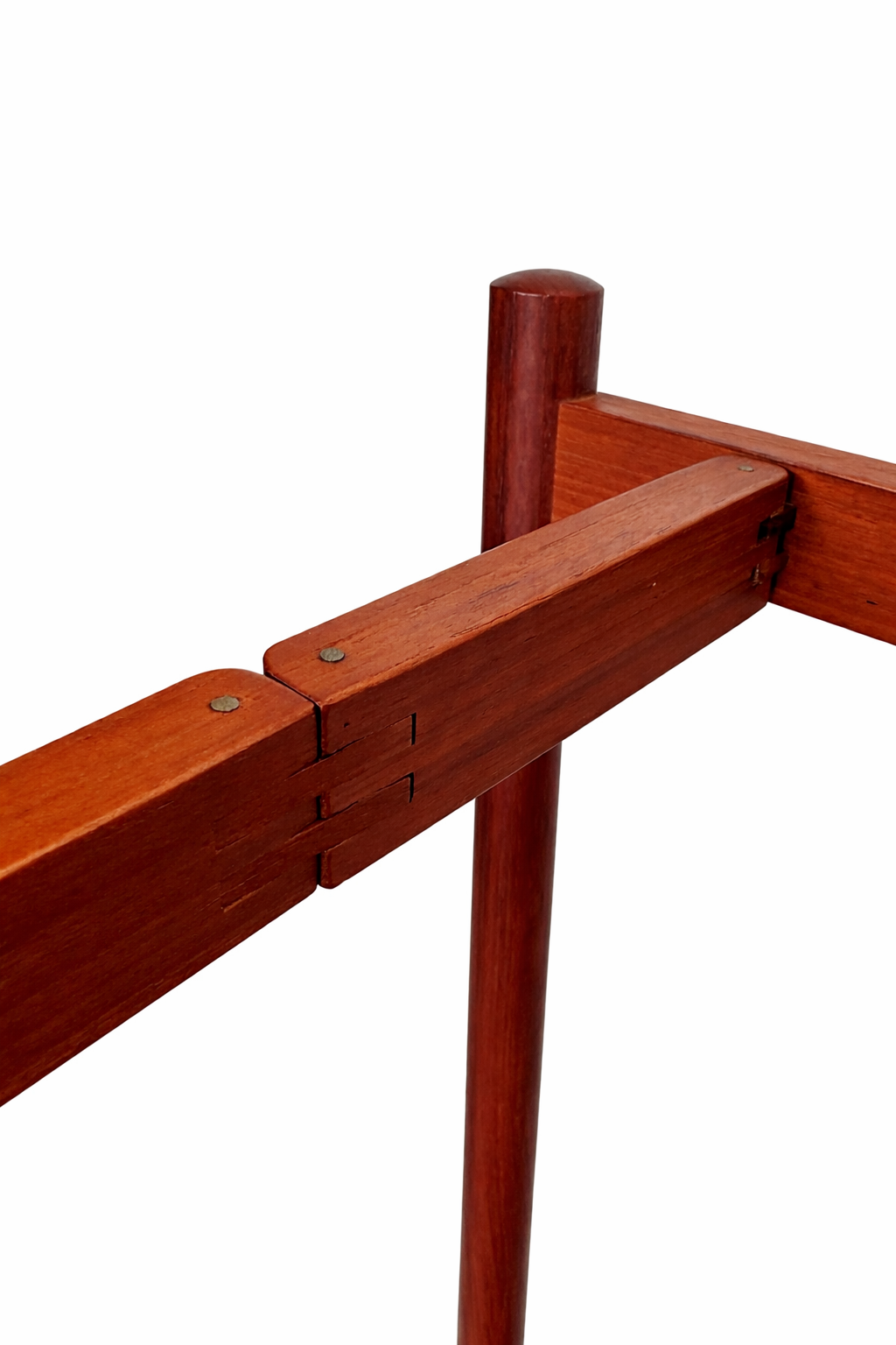 Mid Century Teak Collapsible Bar Cart with Removable Trays