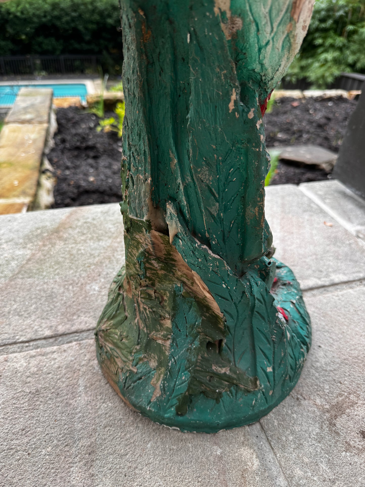 Vintage Composite Stork Sculpture – 78 cm