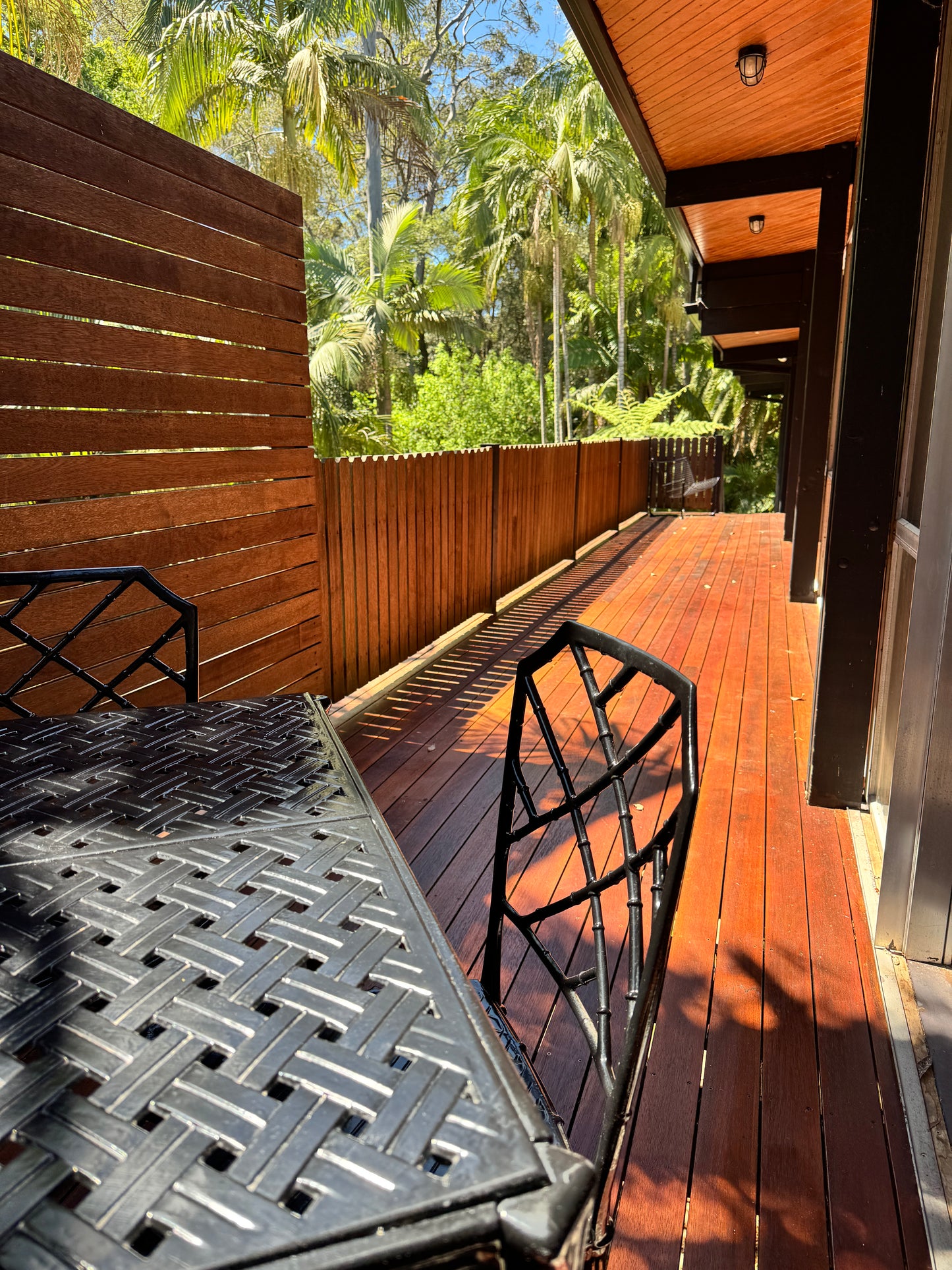 Faux Bamboo outdoor chairs by Hall Bradley for Brown Jordan, USA