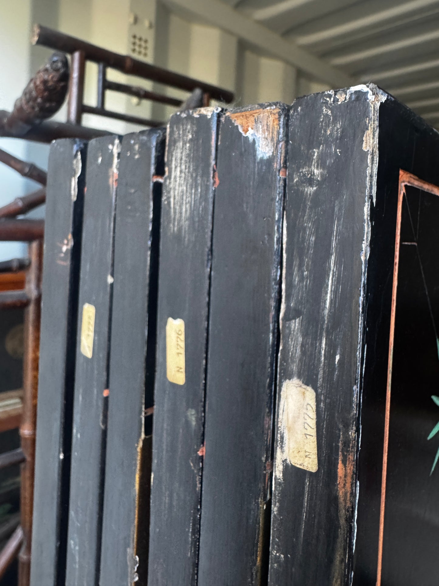 Chinese Six-Panel Screen – Dragon & Phoenix