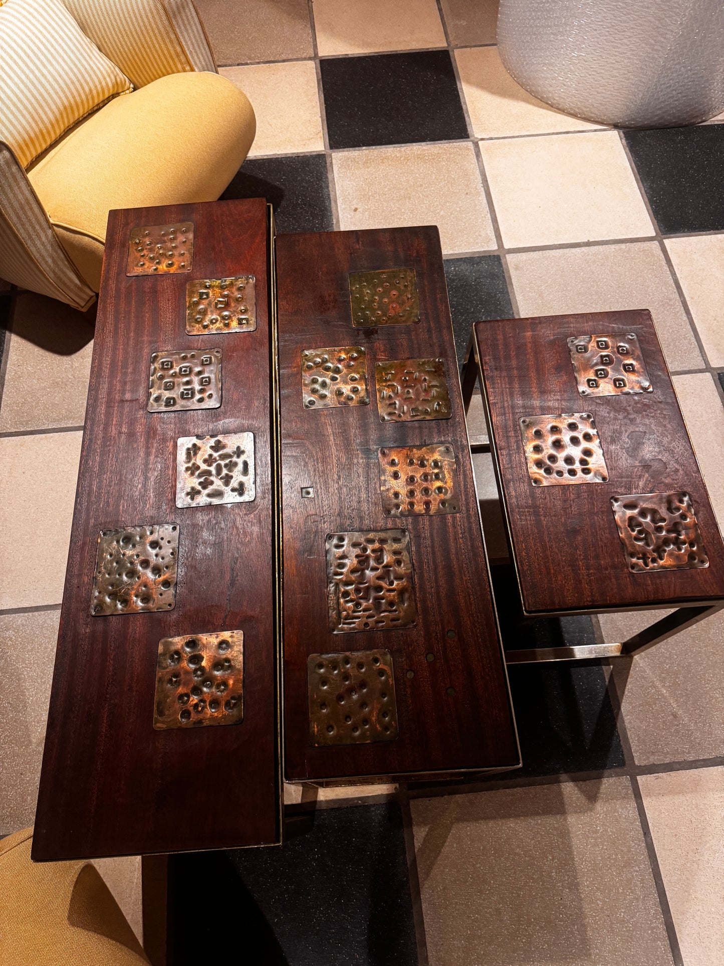 Gerard Havekes — Set of Three Side Tables, c. 1960s. Commissioned piece