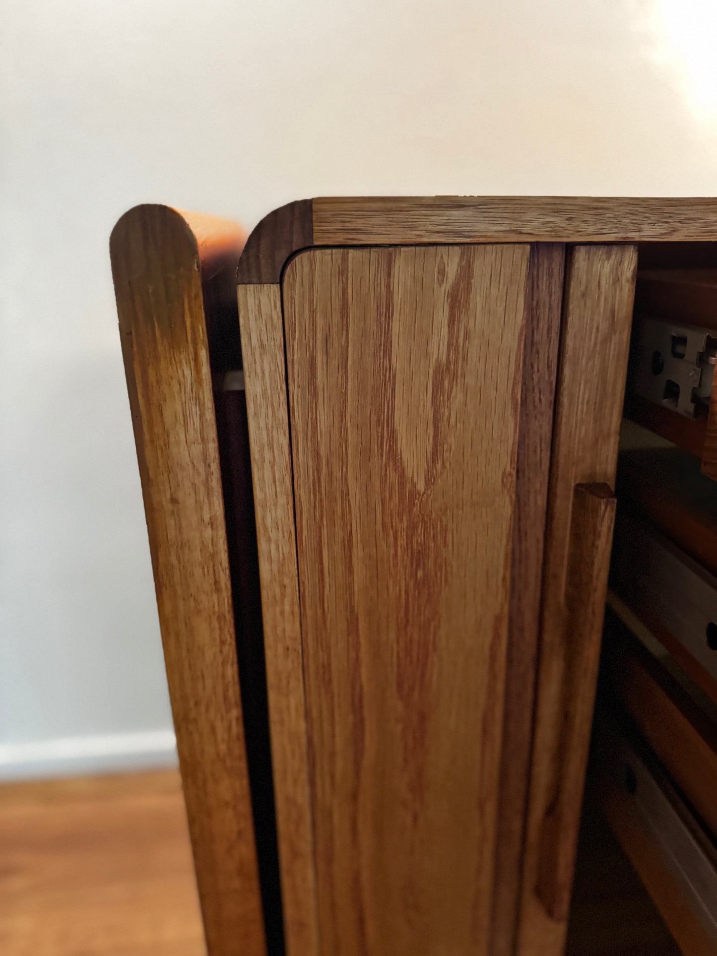 Dyrlund Oak Tambour Sideboard – Denmark, c.1960s