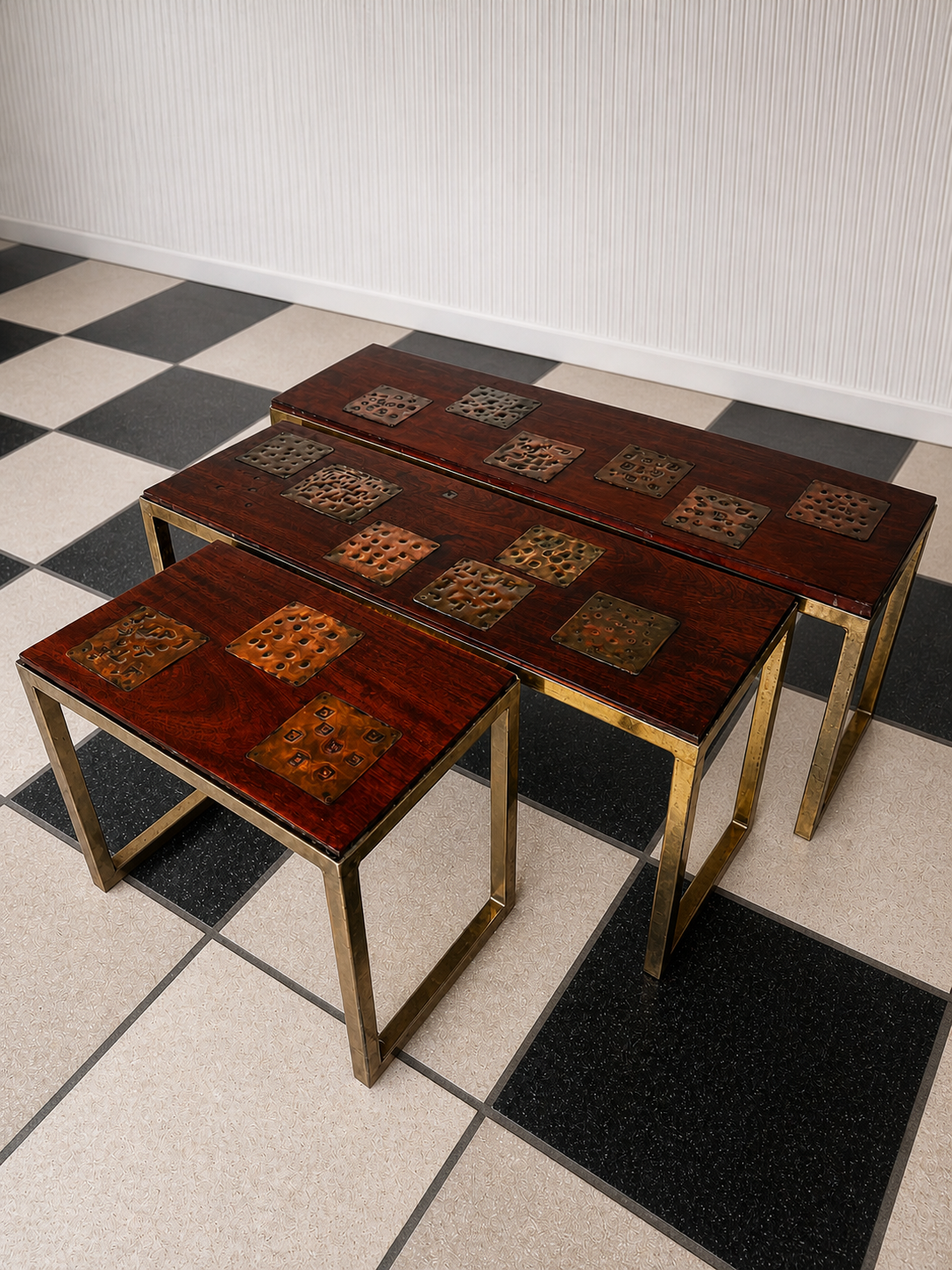 Gerard Havekes — Set of Three Side Tables, c. 1960s. Commissioned piece