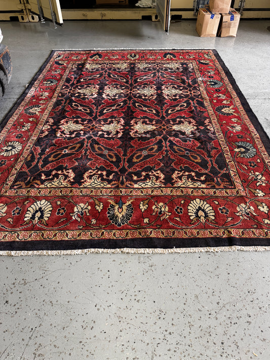 Stunning hand knotted Iranian wool rug with floral motif