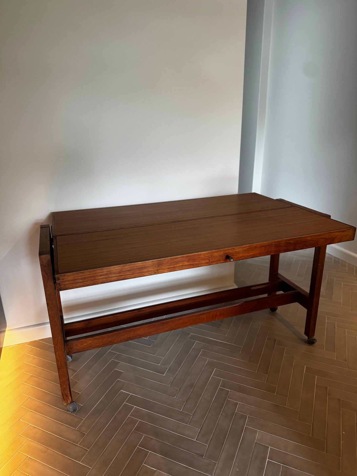 Mid-Century Metamorphic Table / Sideboard on Castors
