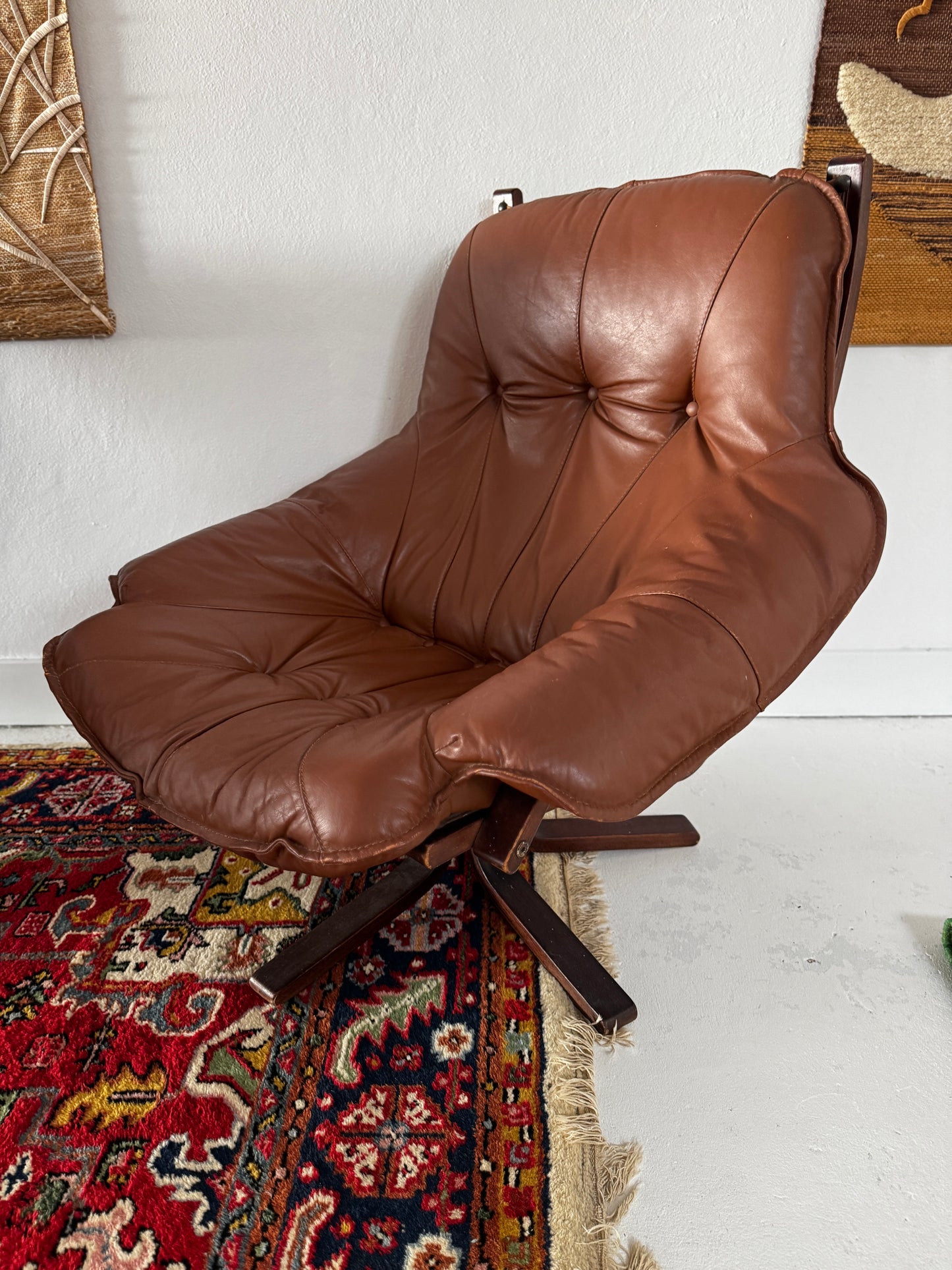 Gerald Easden Lounge Chairs for Module — Chocolate Leather