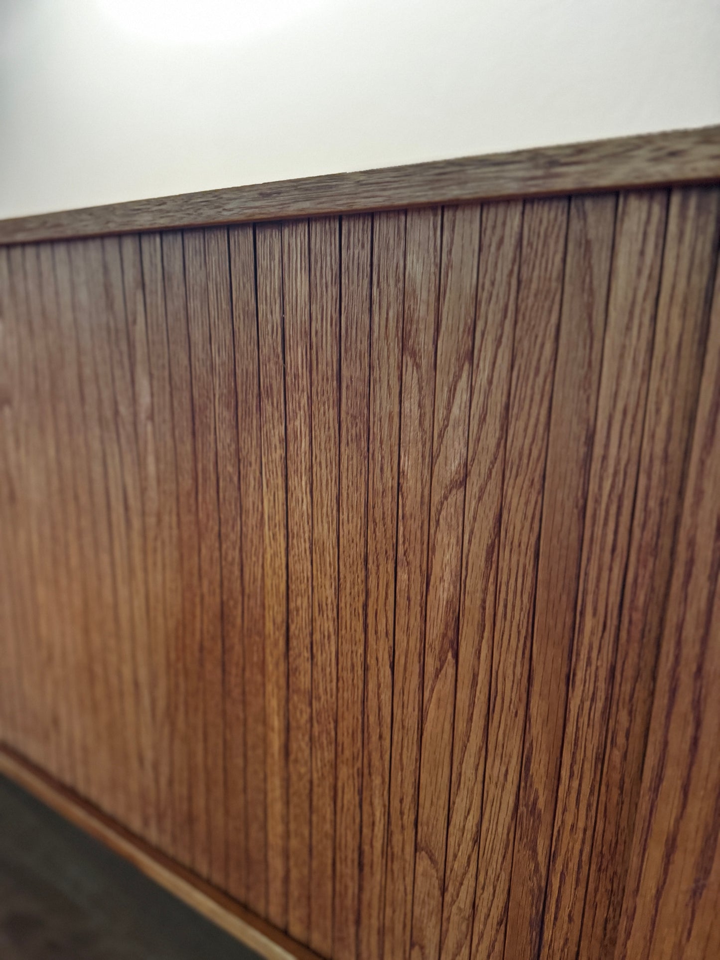 Dyrlund Oak Tambour Sideboard – Denmark, c.1960s