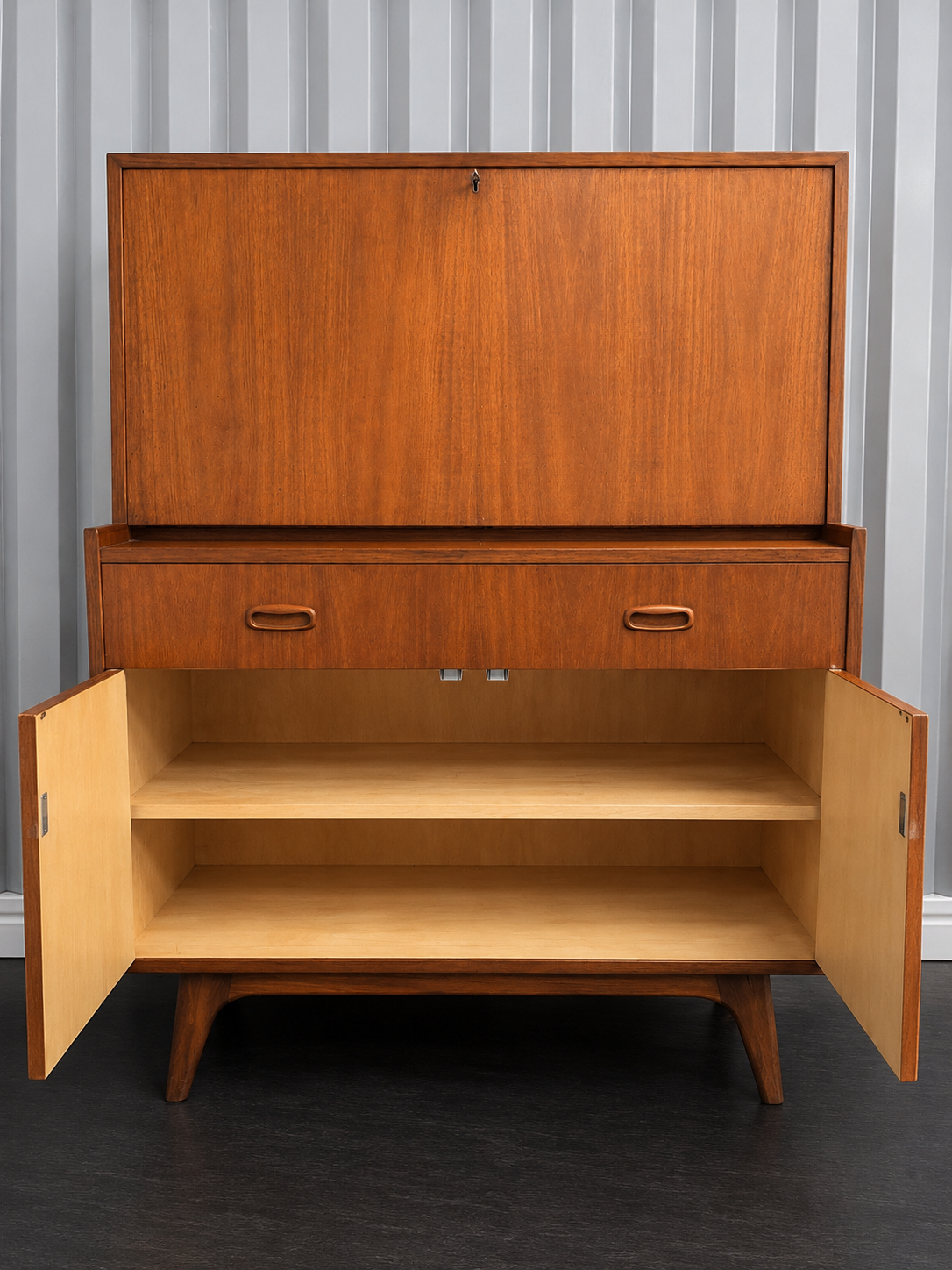 Noblett Mid-Century Teak Bureau Desk