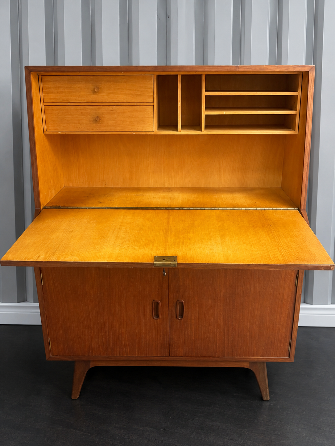 Noblett Mid-Century Teak Bureau Desk