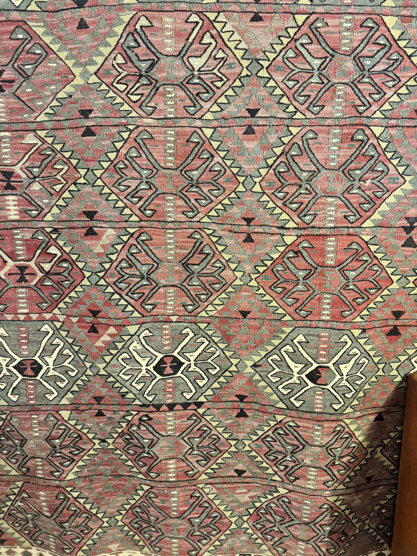 Handwoven Kilim Rug – Double-Sided, 1940-1950