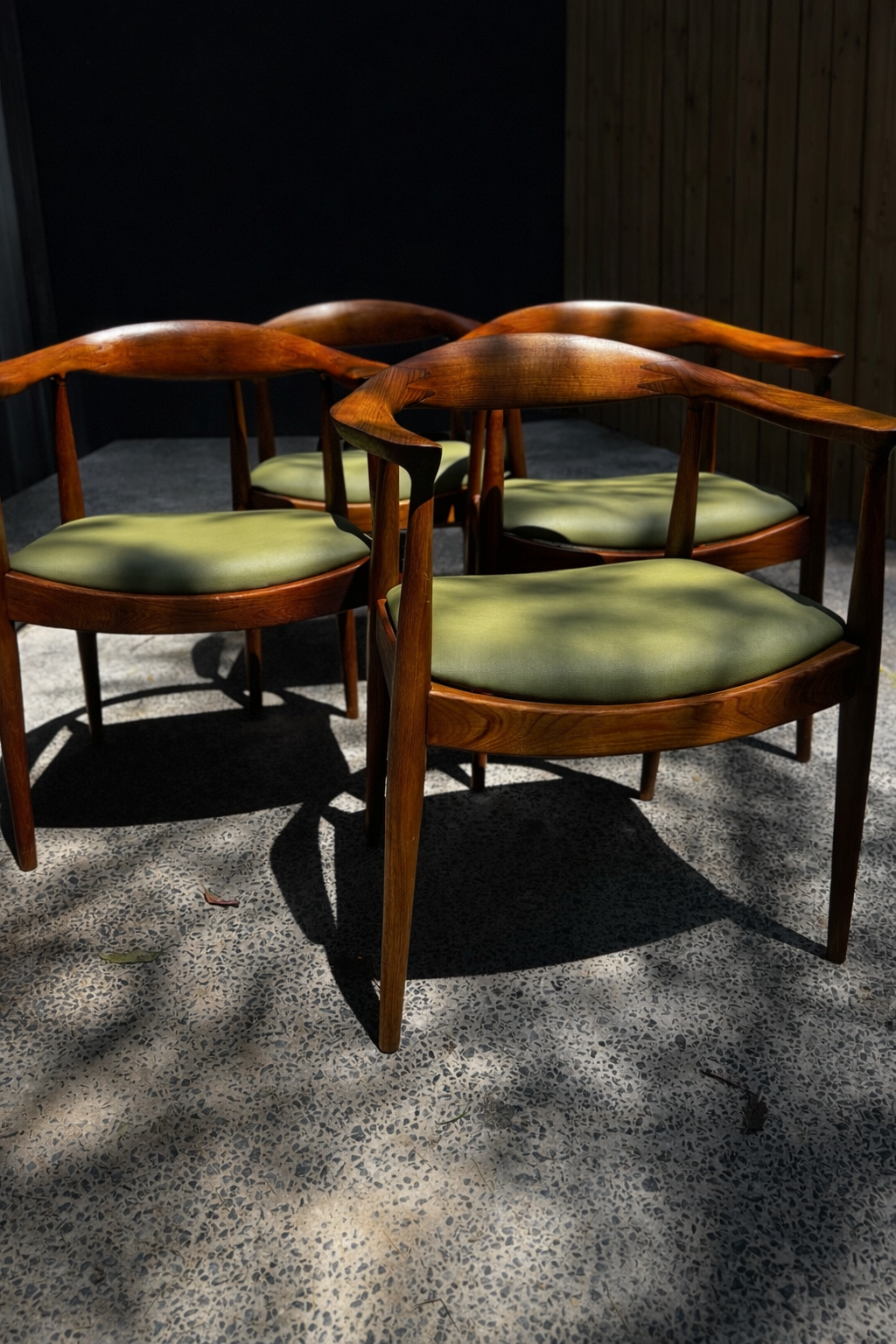 Set of 4 Danish Deluxe “Denmark” Dining Chairs – Australian Made, c.1960s