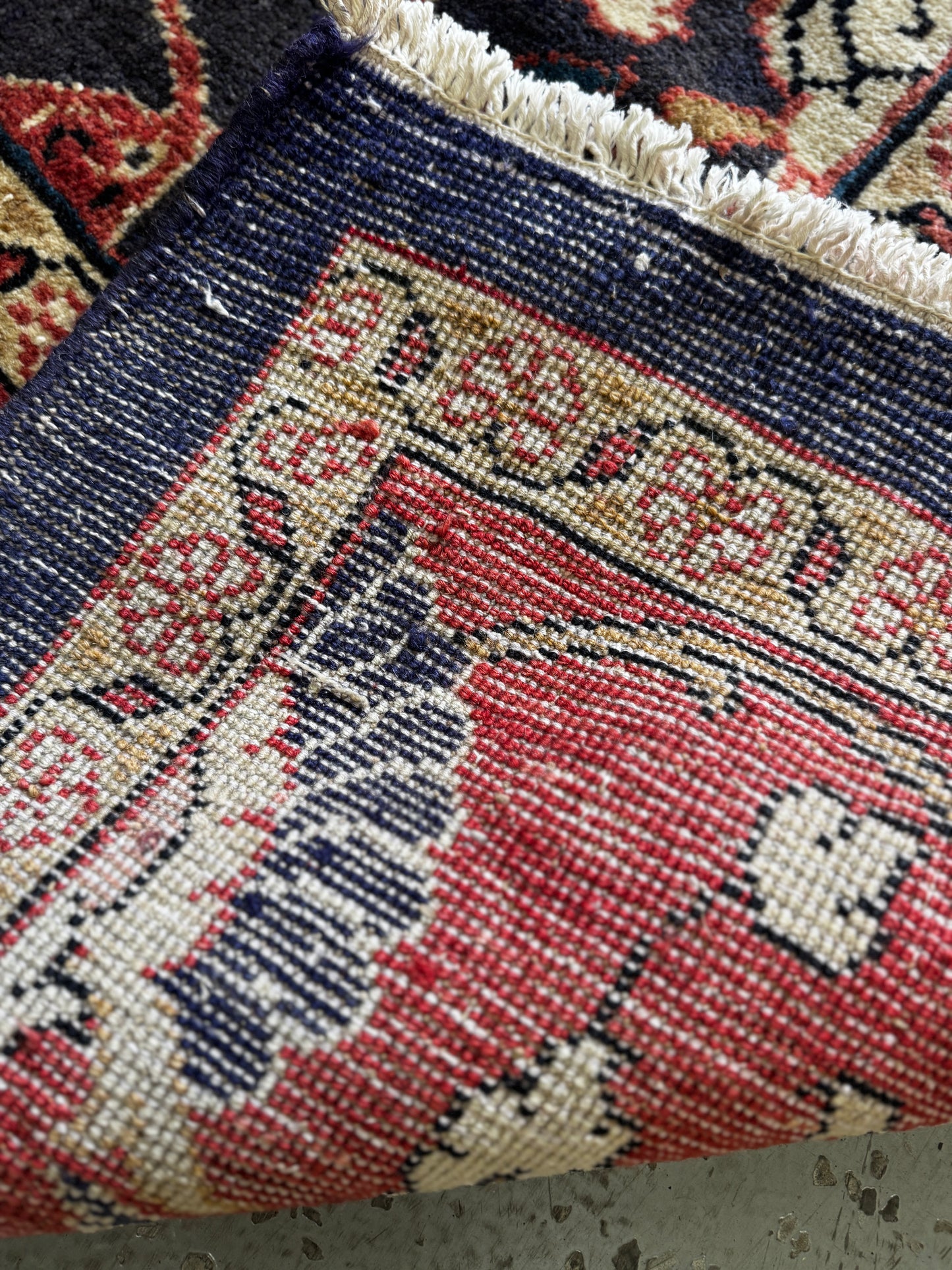 Stunning hand knotted Iranian wool rug with floral motif