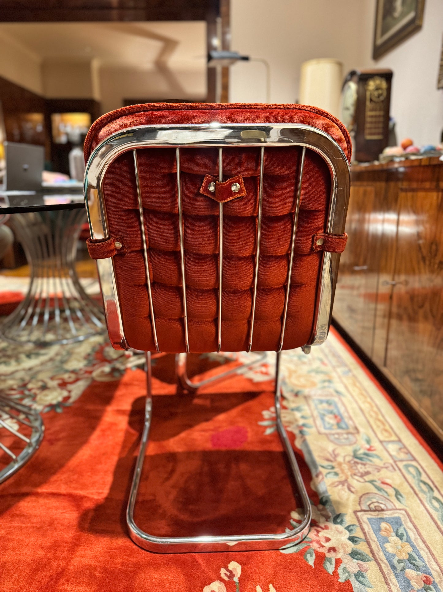 Namco Cantilever Dining Chairs x 6, 1970s