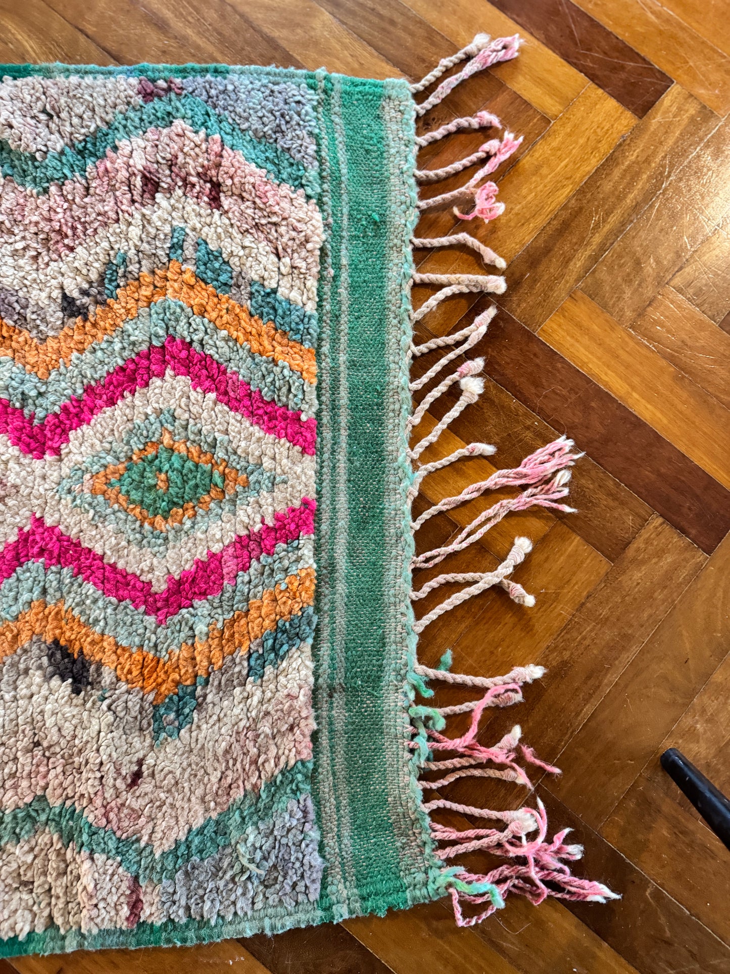 Vintage Moroccan Berber Runner – Boujad, c. 1960s–1970s