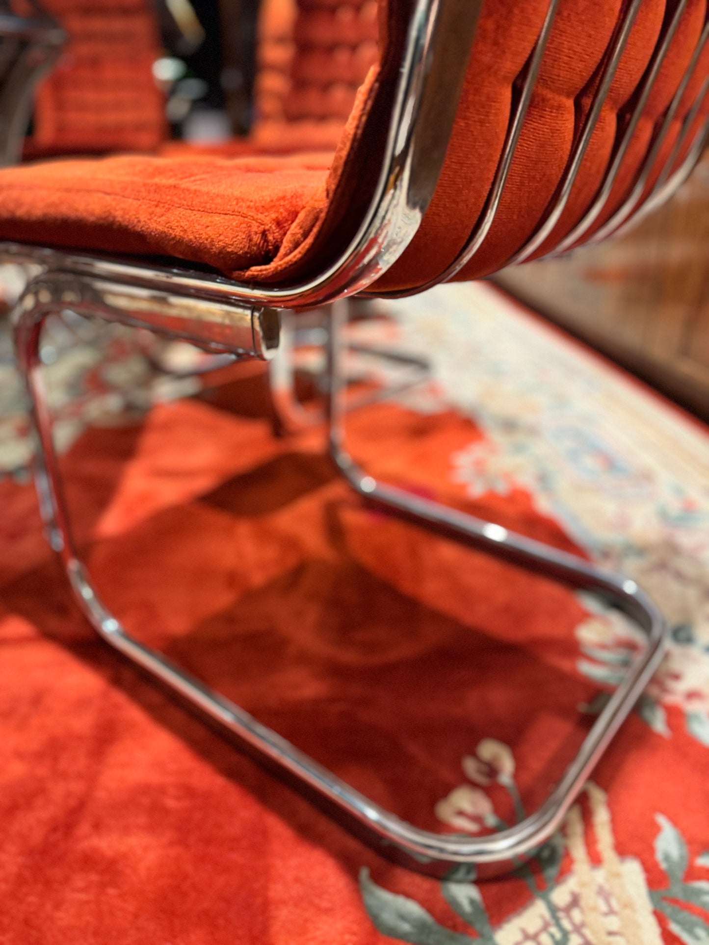 Namco Cantilever Dining Chairs x 6, 1970s