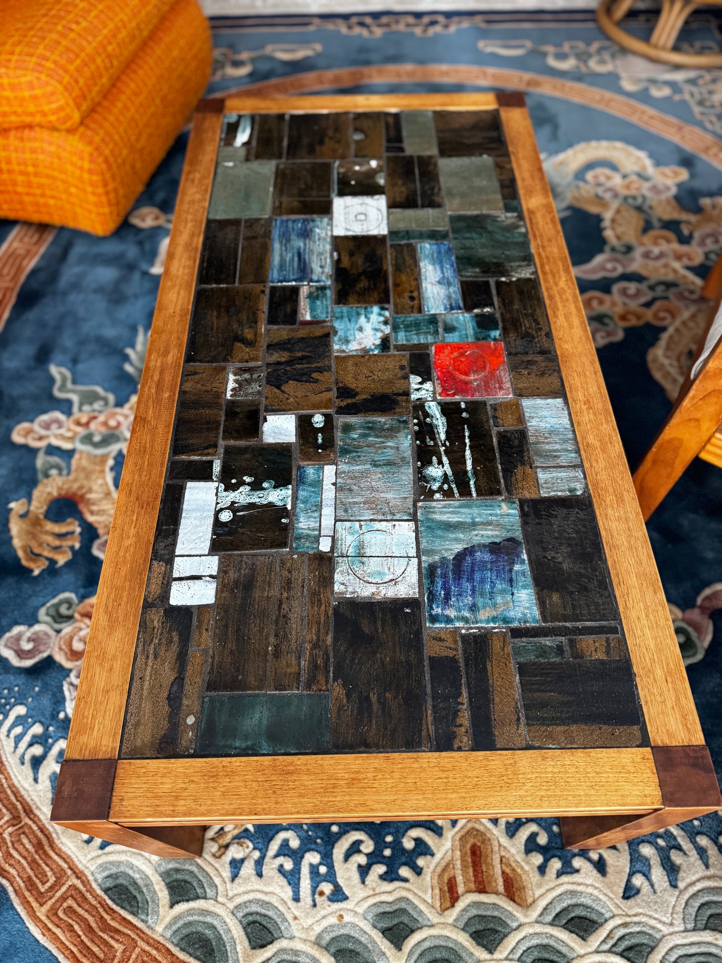 Gerard Havekes Coffee Table — Hand-Made Ceramic Tile Top, c. 1960s