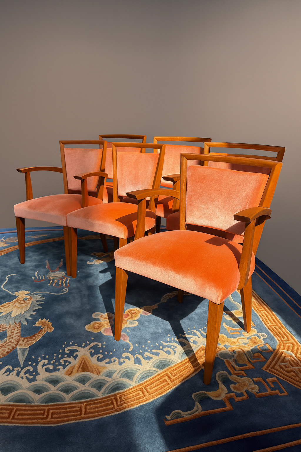Paul Kafka Dining Chairs – Set of Six (c.1950s)