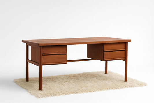 Large Parker Australia Teak Executive Desk — 1960s