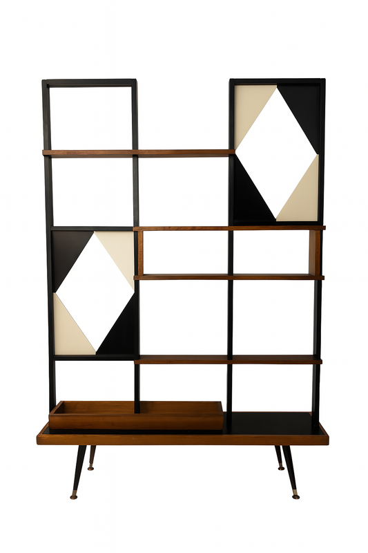 1950s geometric room divider