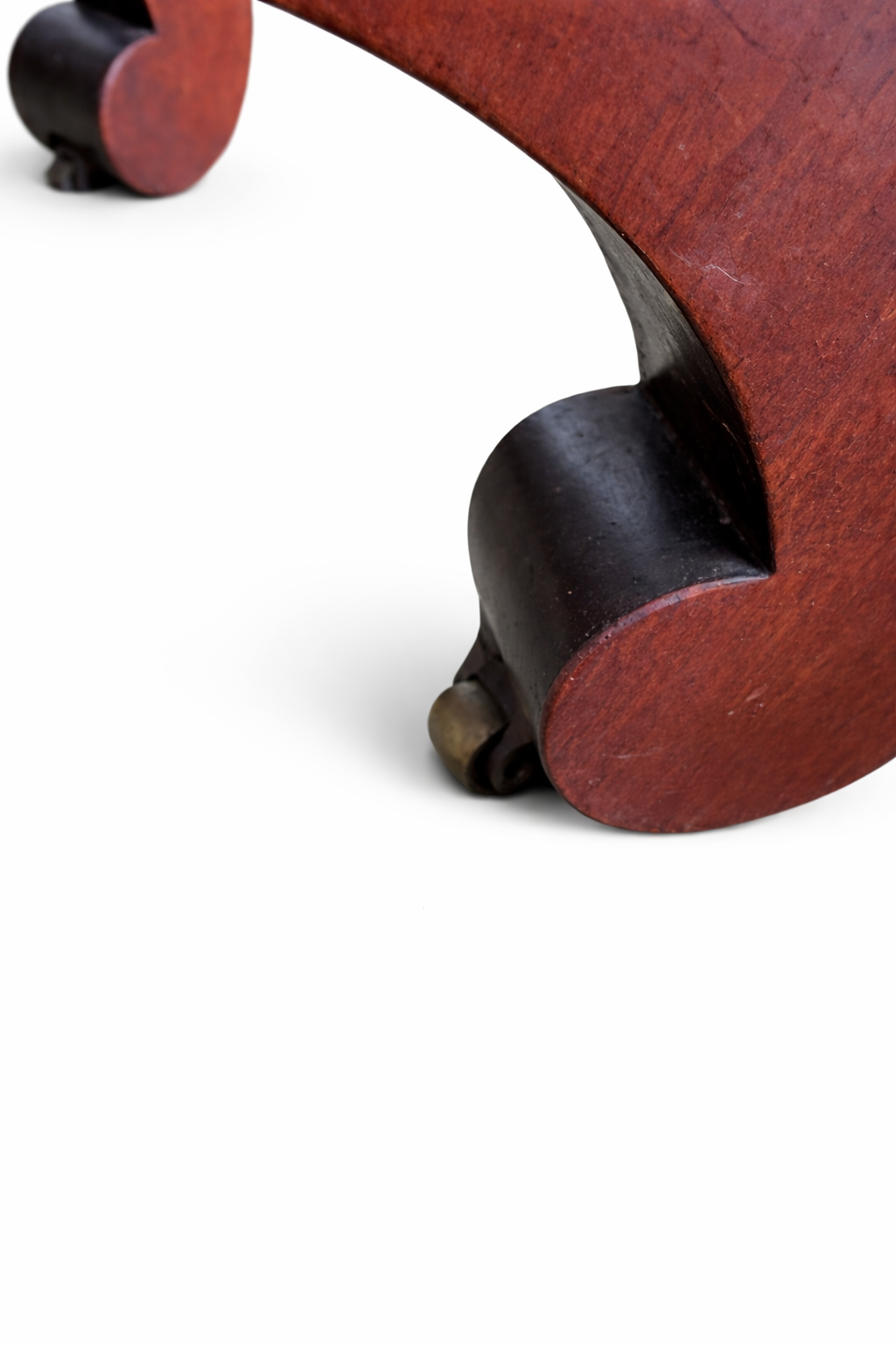 Antique Solid Rosewood Library Pedestal Table with Castors | Library / Centre Table