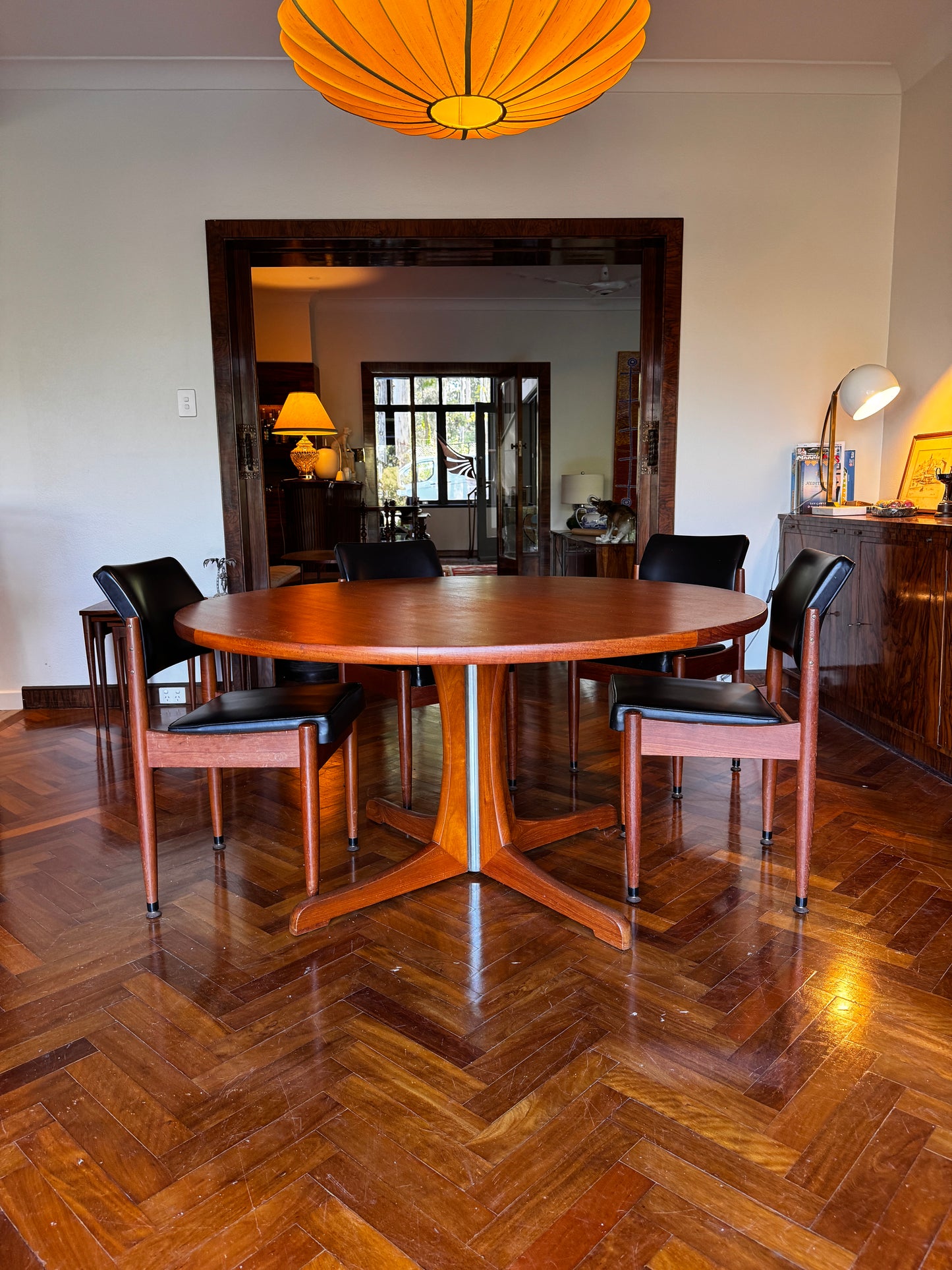 Parker Pedestal Dining Table, 1970s