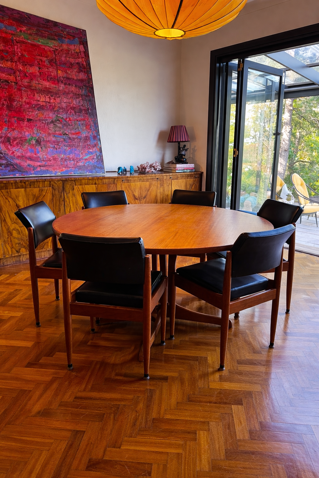 Parker Pedestal Dining Table, 1970s