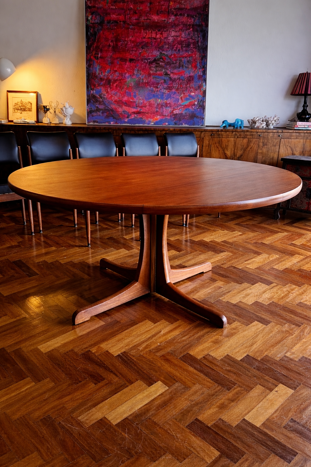 Parker Pedestal Dining Table, 1970s