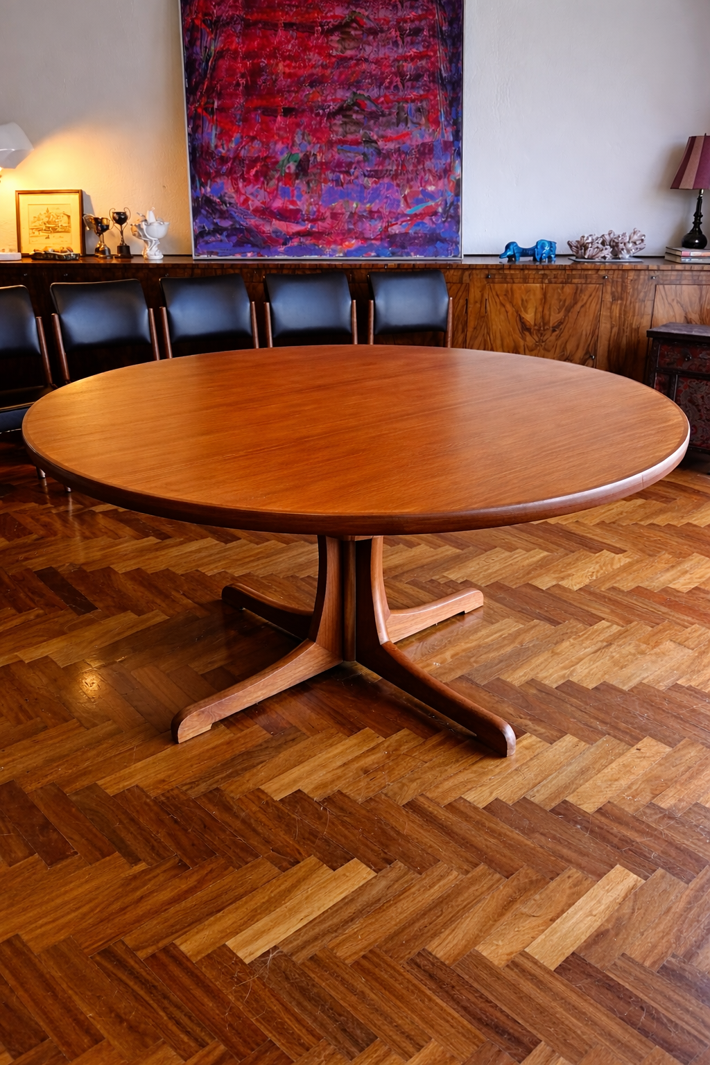 Parker Pedestal Dining Table, 1970s