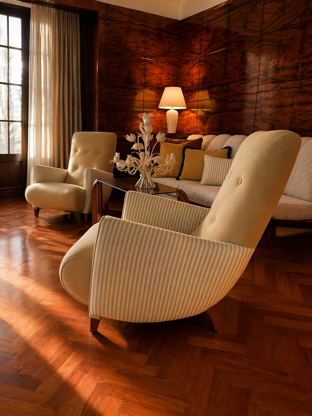 Italian Sleepy Hollow Lounge Chairs
— Sold as a Pair