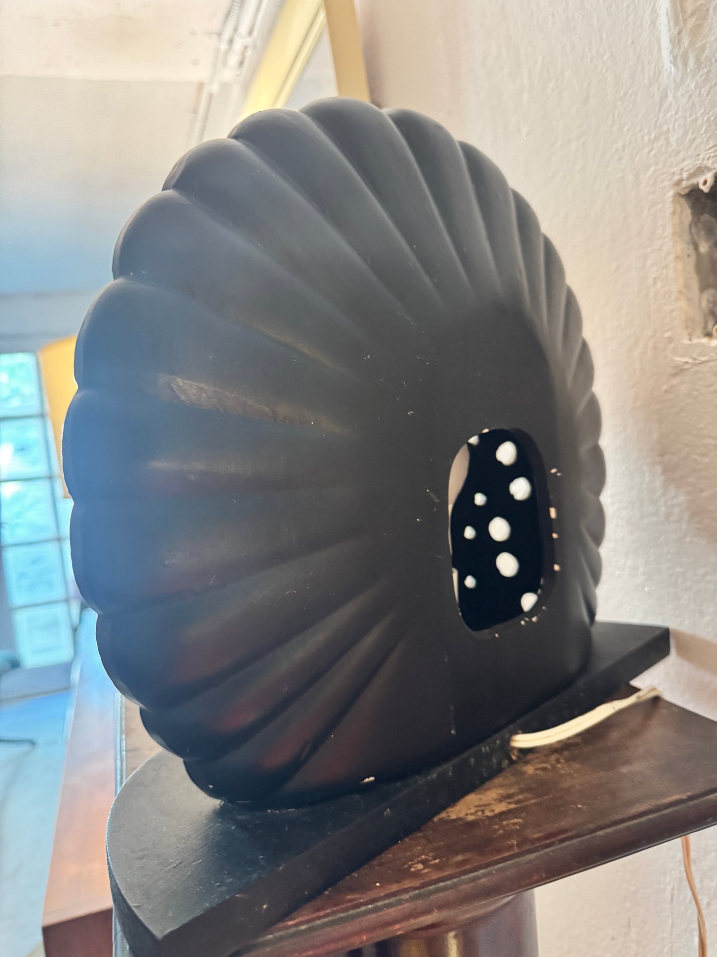 Vintage Takacs Studio ceramic Peacock lamp