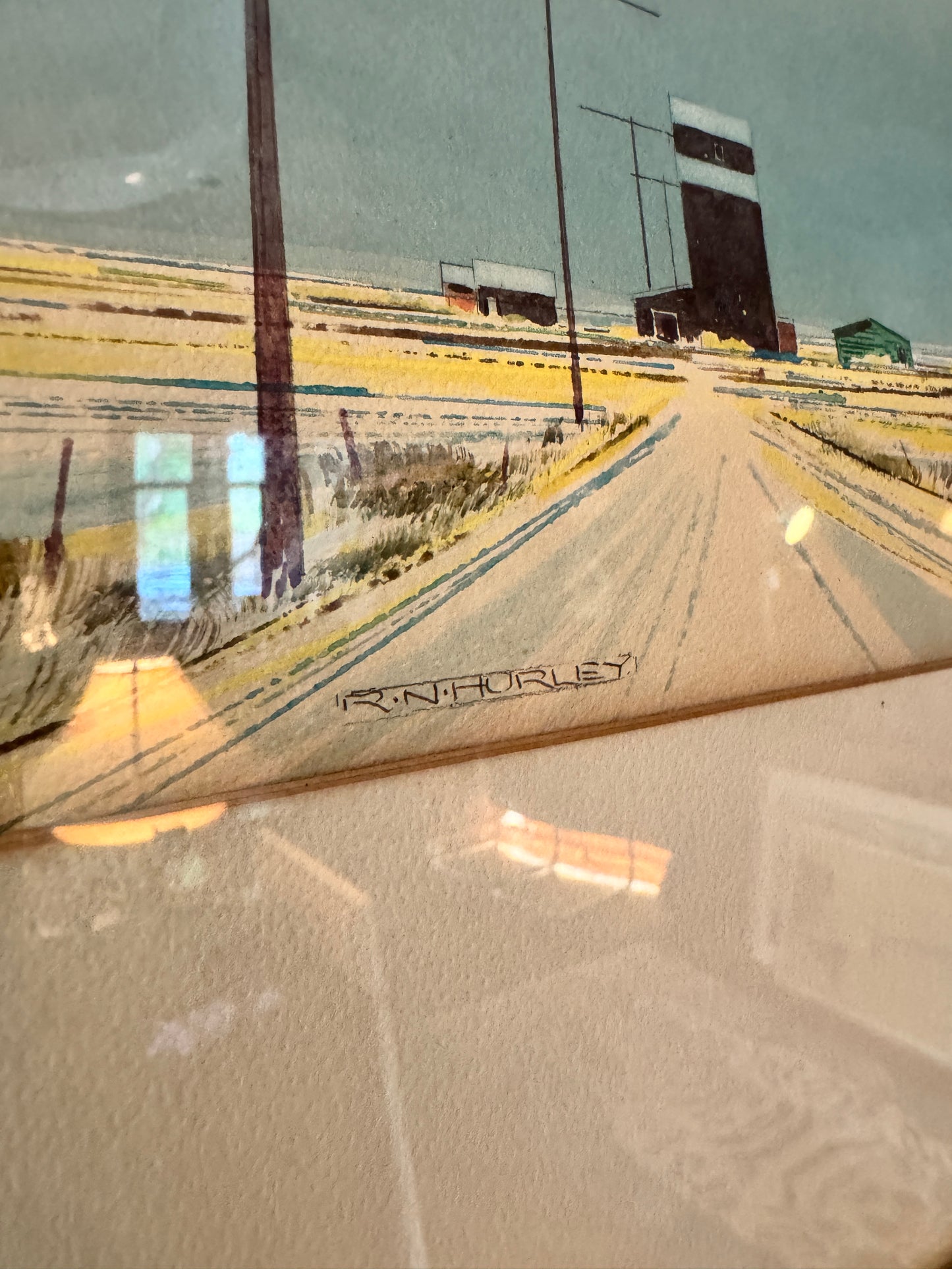 Original watercolour by R.N. Hurley