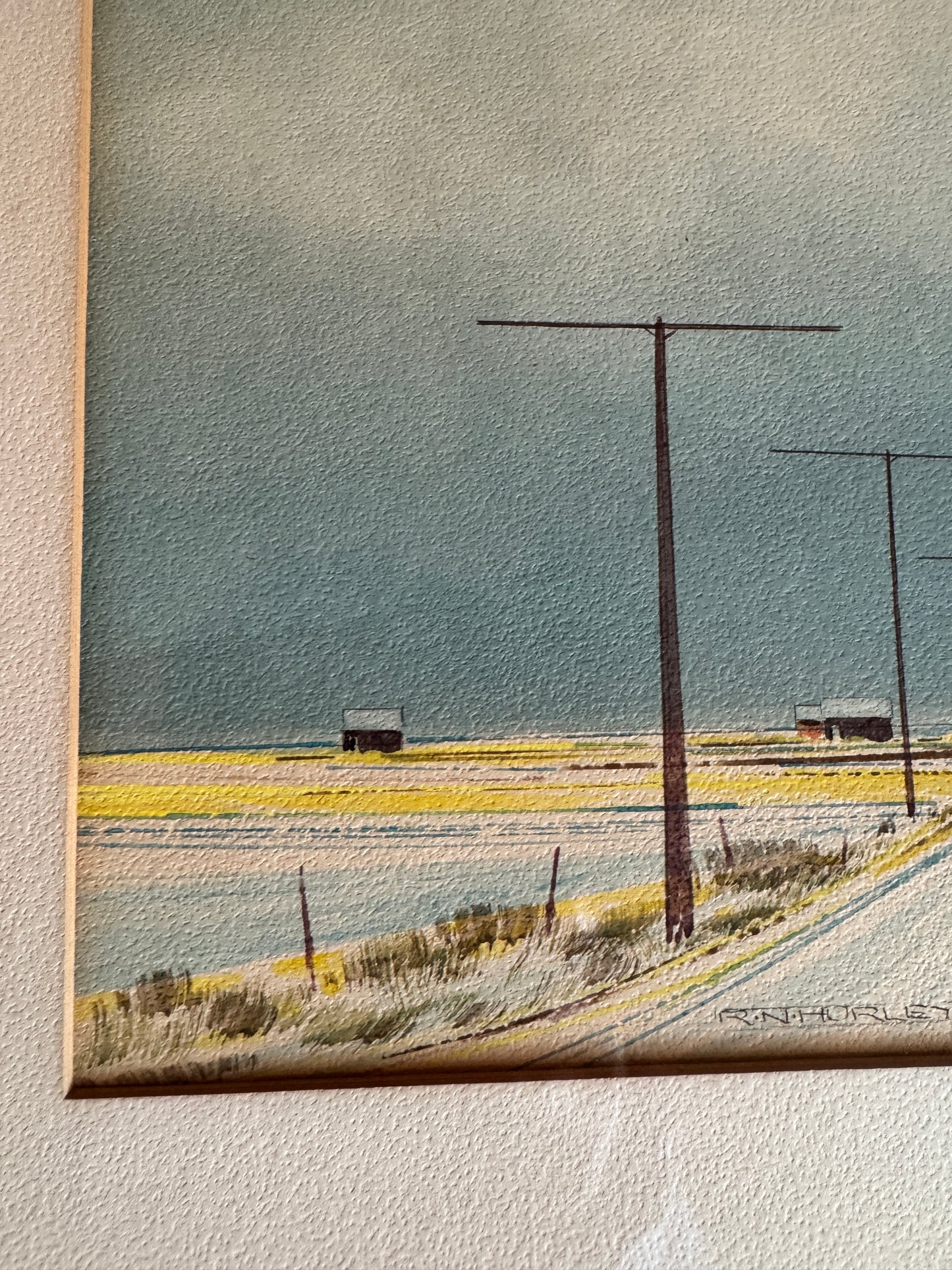 Original watercolour by R.N. Hurley