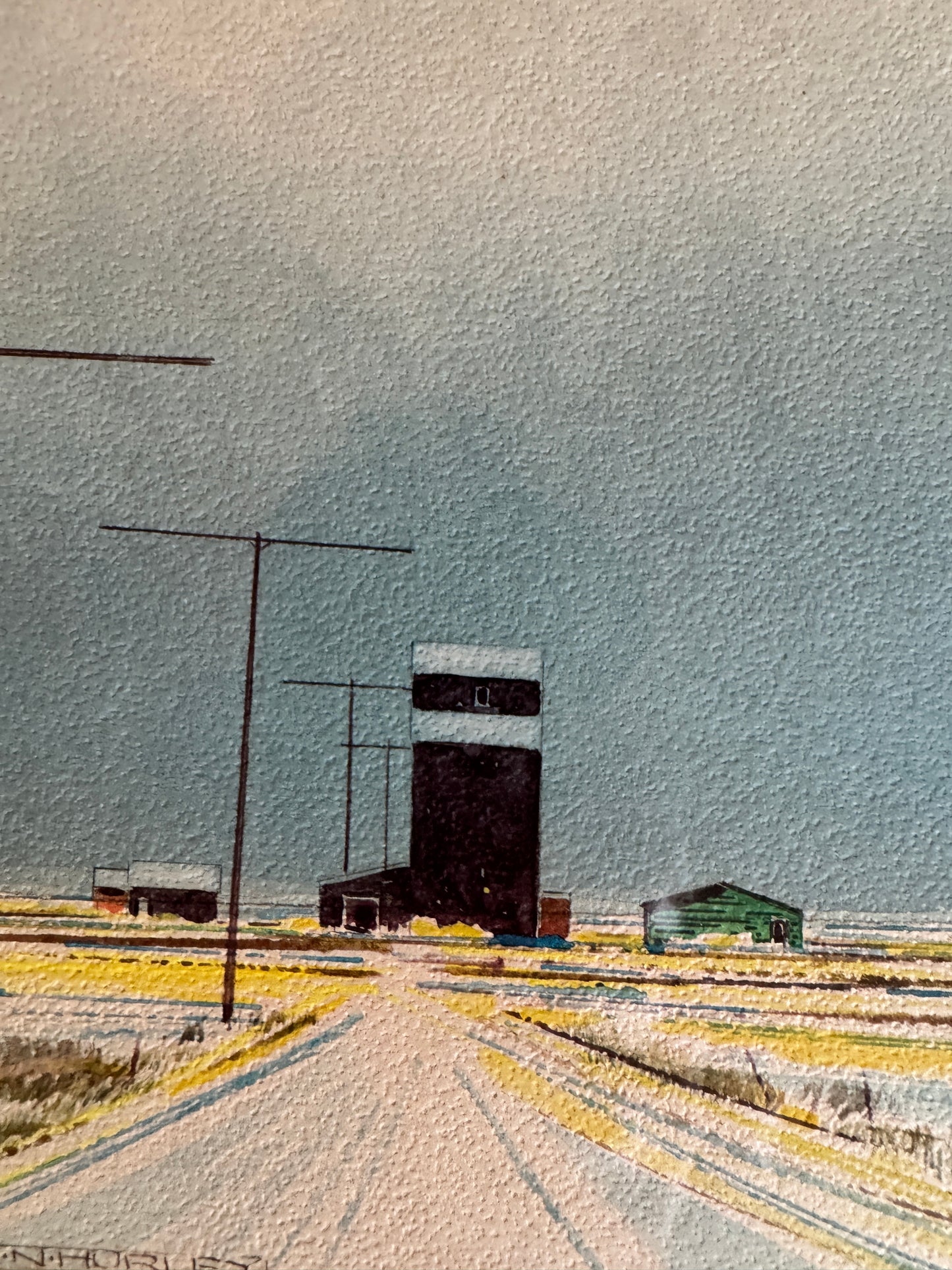 Original watercolour by R.N. Hurley