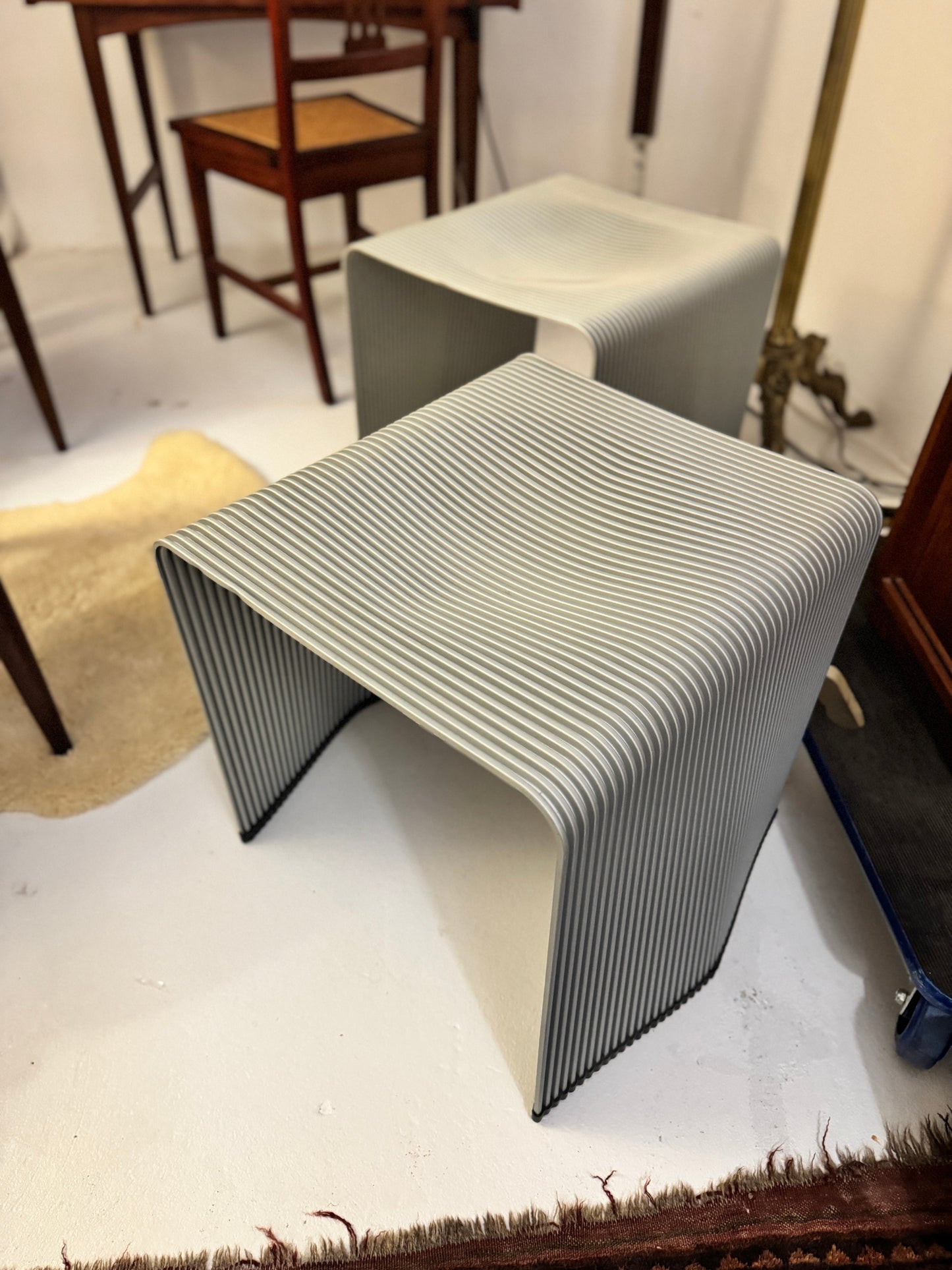 2 x Boninger Bow Stool by Christoph Boninger for Auberg