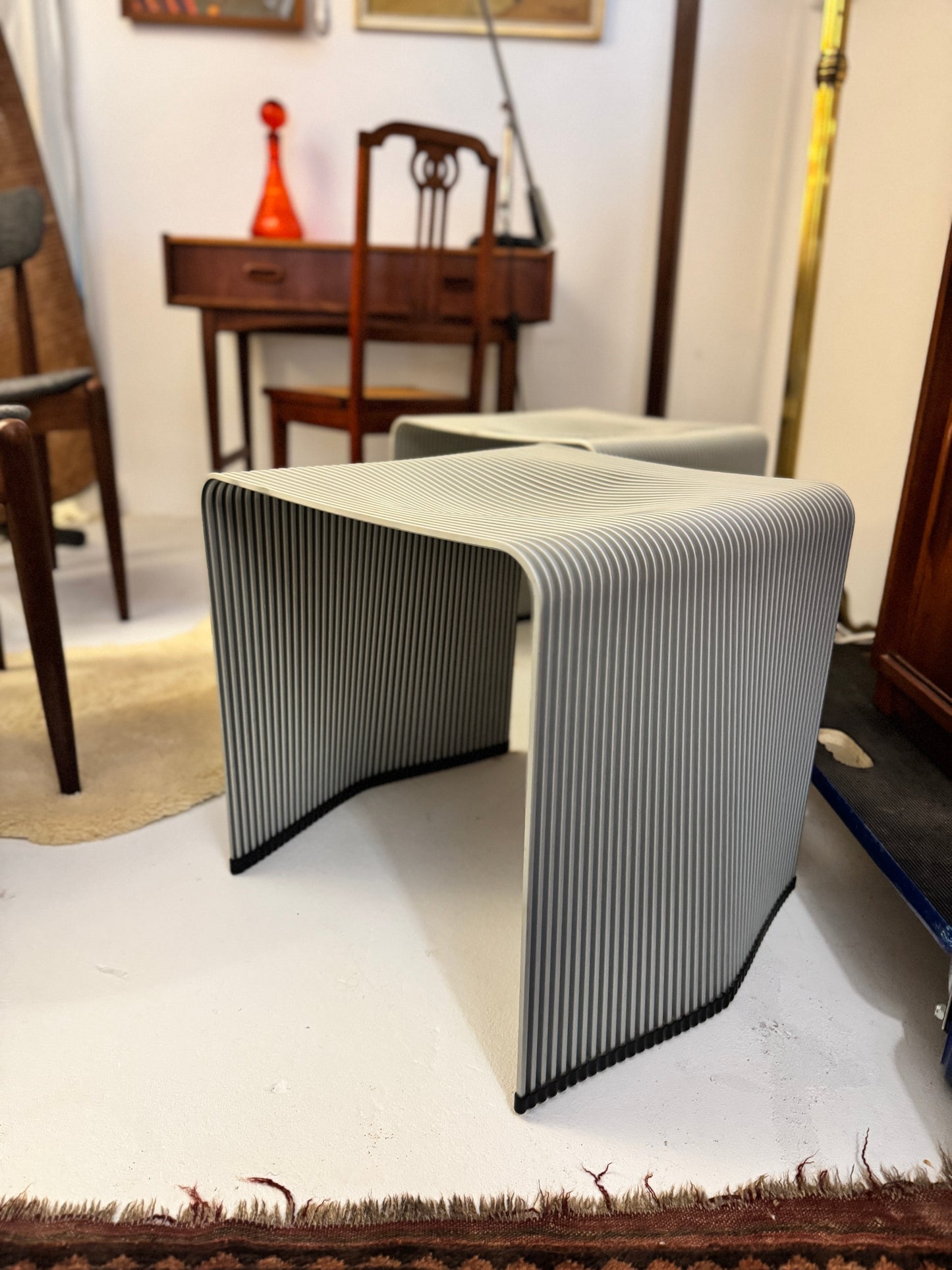 2 x Boninger Bow Stool by Christoph Boninger for Auberg