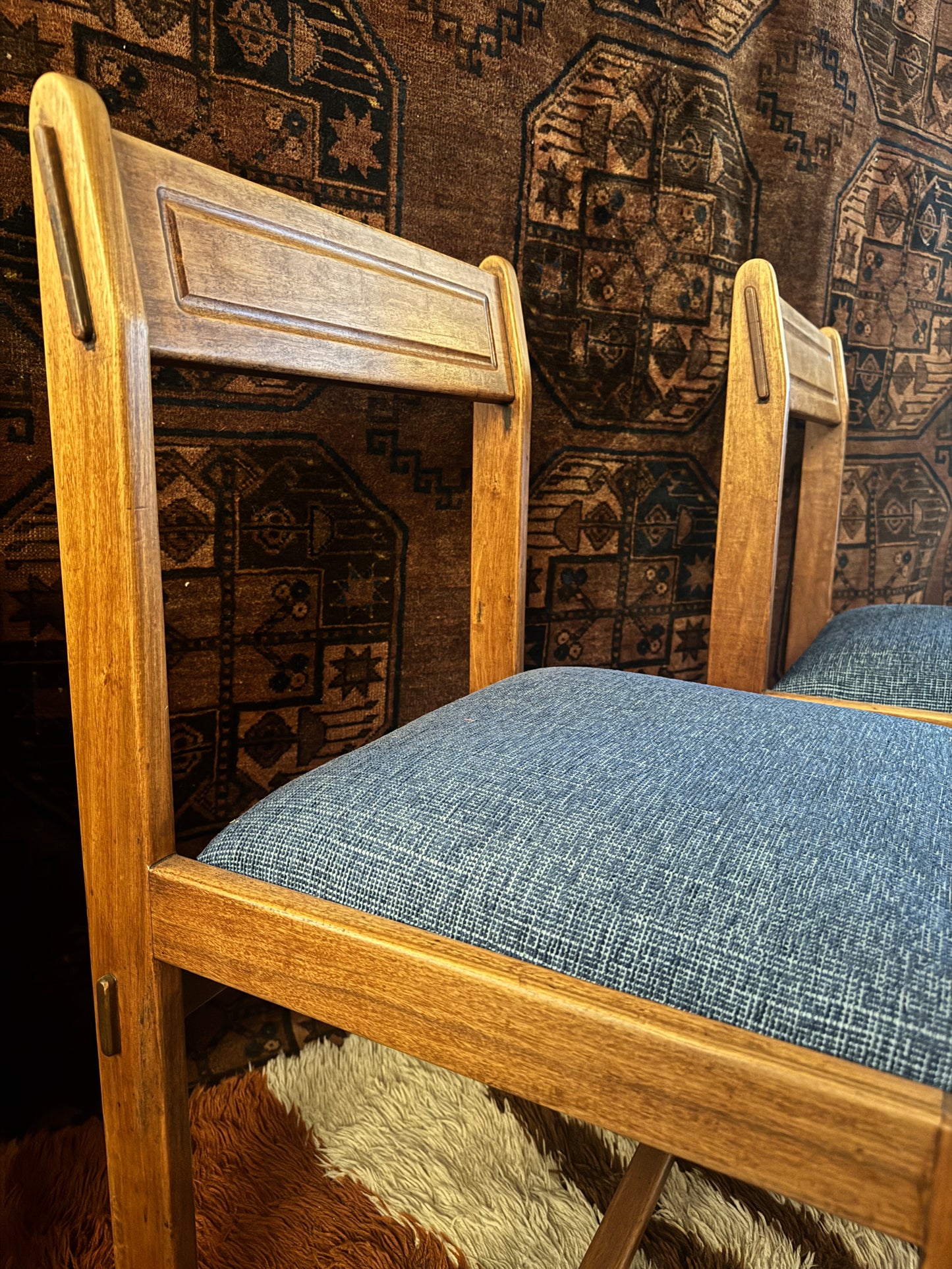 Dining chairs by Torrente, c 1970 South Africa