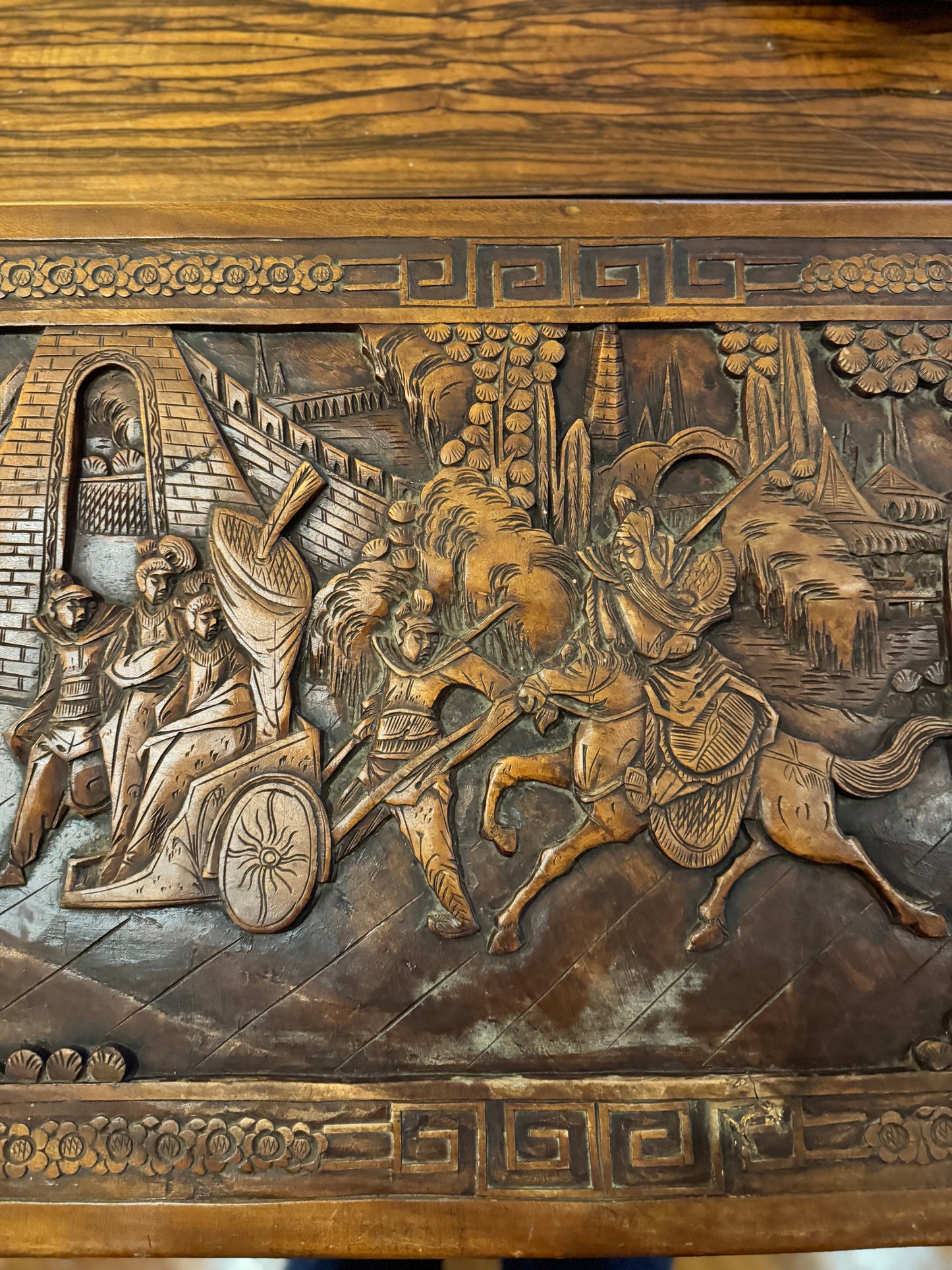 Antique Chinese Export Carved Chest of Drawers