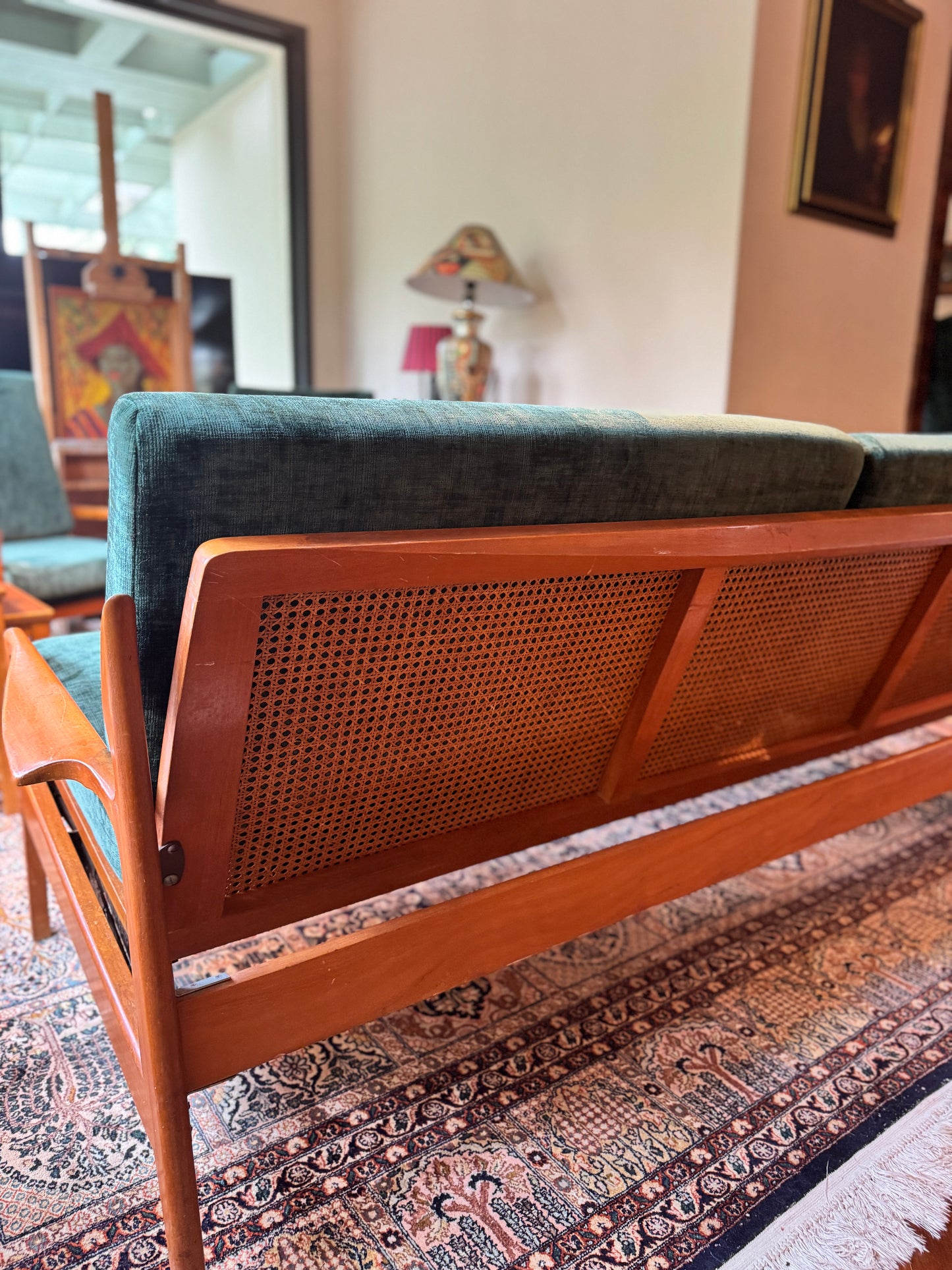 Fler Narvik day/night lounge with rattan back